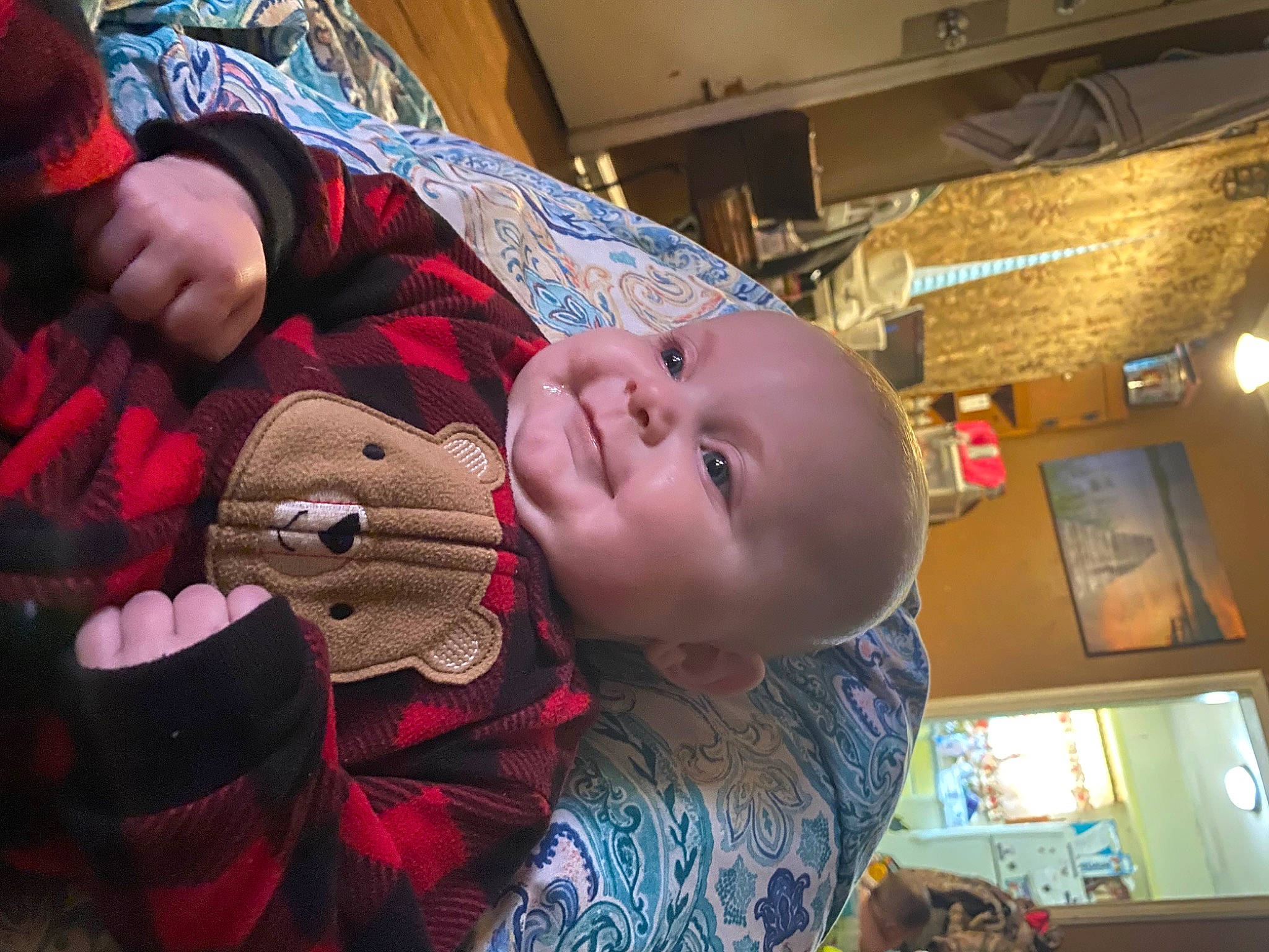 Brynnleigh joined the competition — help win amazing prizes! baby, baby_toddler_clothing, cap, cheek, child, event, fun, happy, hat, laugh, mouth, nose, person, picture_frame, room, sitting, smile, sun_hat, toddler, vacation