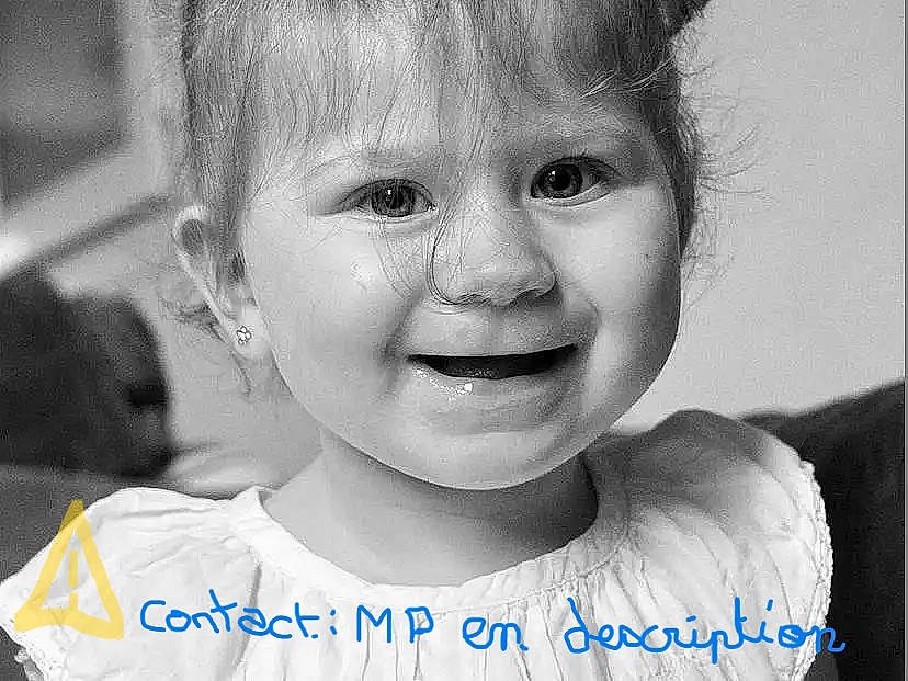 Lena a rejoint le concours — aidez-le/la à gagner de superbes lots ! beauty, black, black_and_white, cheek, child, close_up, eyelash, flash_photography, fun, happy, iris, joy, laugh, monochrome, monochrome_photography, nose, person, smile, stock_photography, style