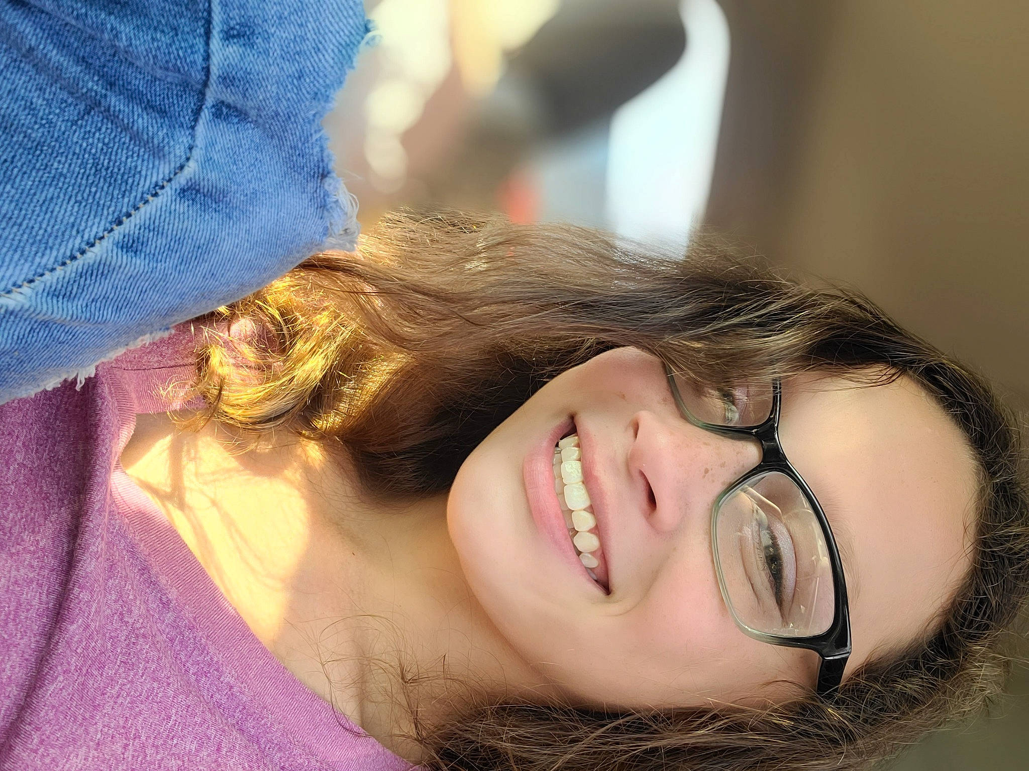 Tasia joined the competition — help win amazing prizes! clothing, dress, ear, eyebrow, eyelash, eyewear, flash_photography, gesture, glasses, hairstyle, happy, jaw, joy, lip, mouth, neck, nose, person, skin, smile