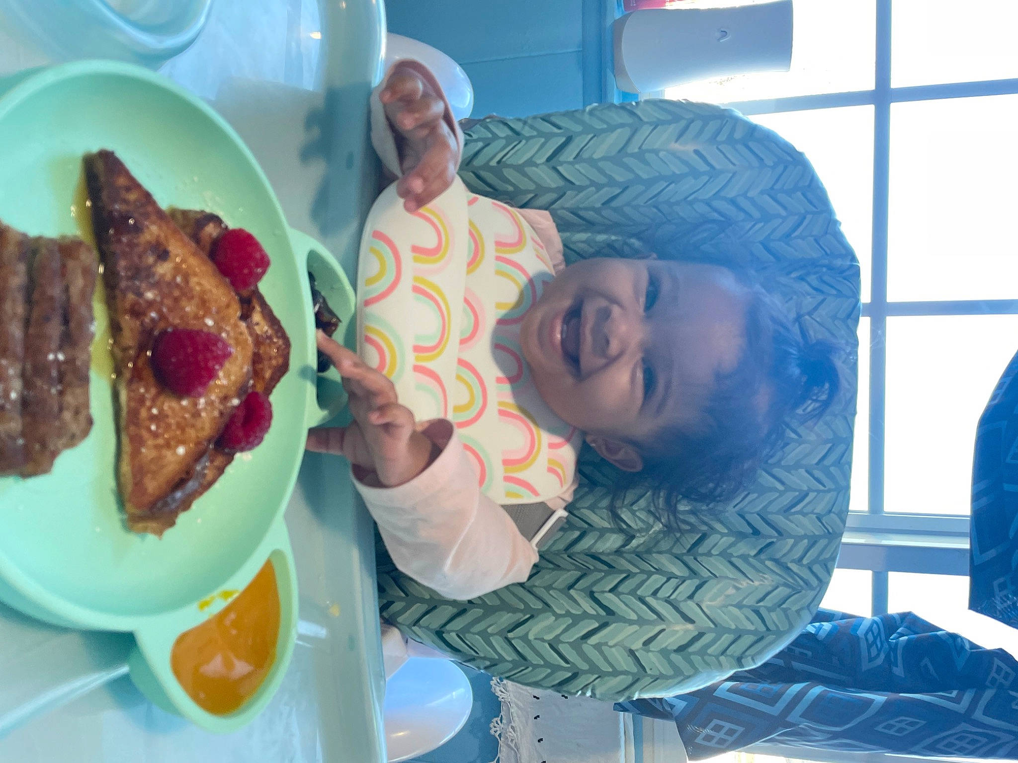 Kailani joined the competition — help win amazing prizes! chair, child, comfort_food, cooking, cuisine, dish, dishware, event, food, fork, fun, ingredient, joy, knife, meat, person, plate, platter, recipe, table