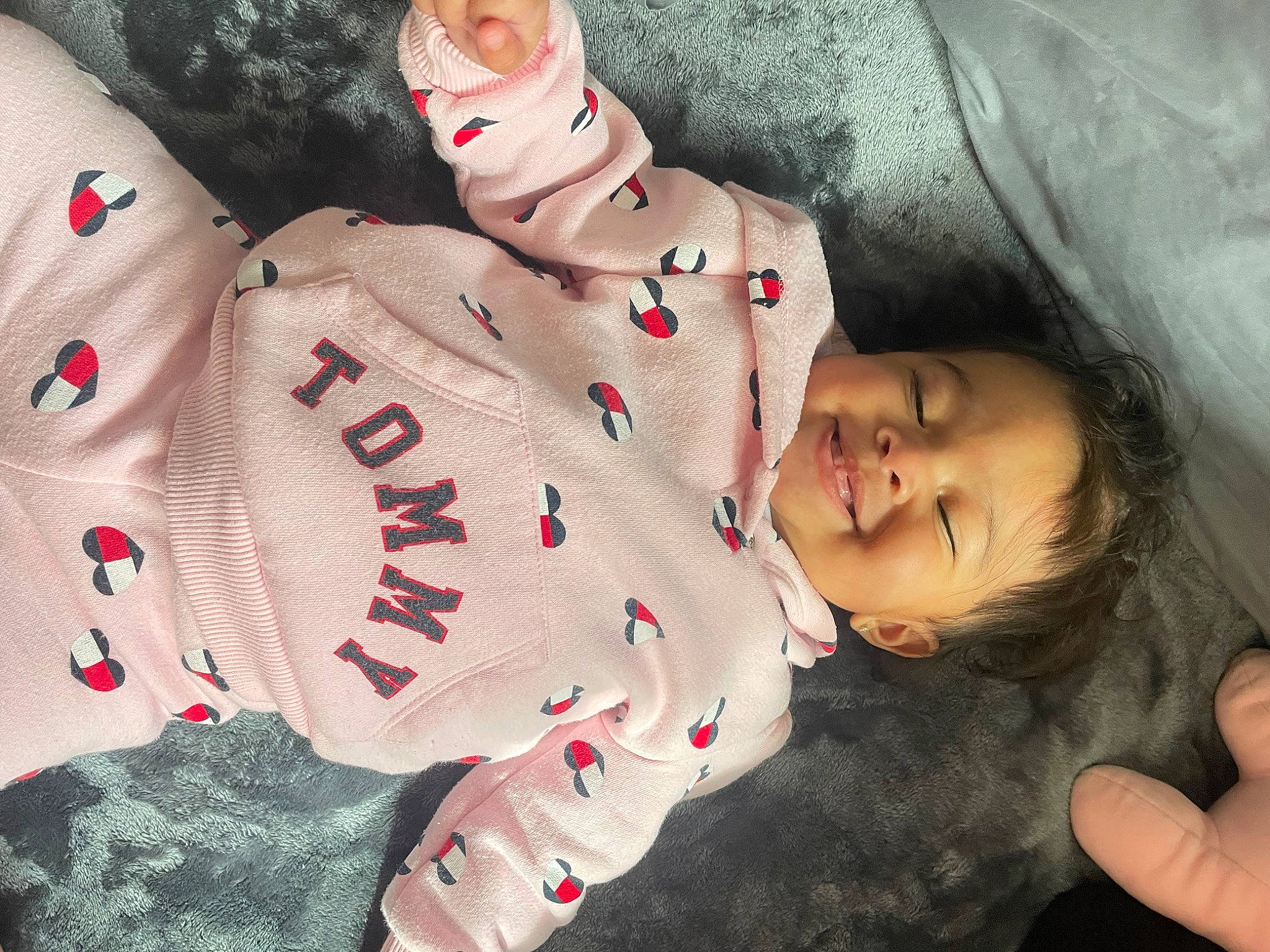 Kailani joined the competition — help win amazing prizes! baby, baby_toddler_clothing, cheek, eye, face, finger, hand, happy, head, human_body, joy, lip, mouth, nose, person, pink, plant, skin, sleeve, smile