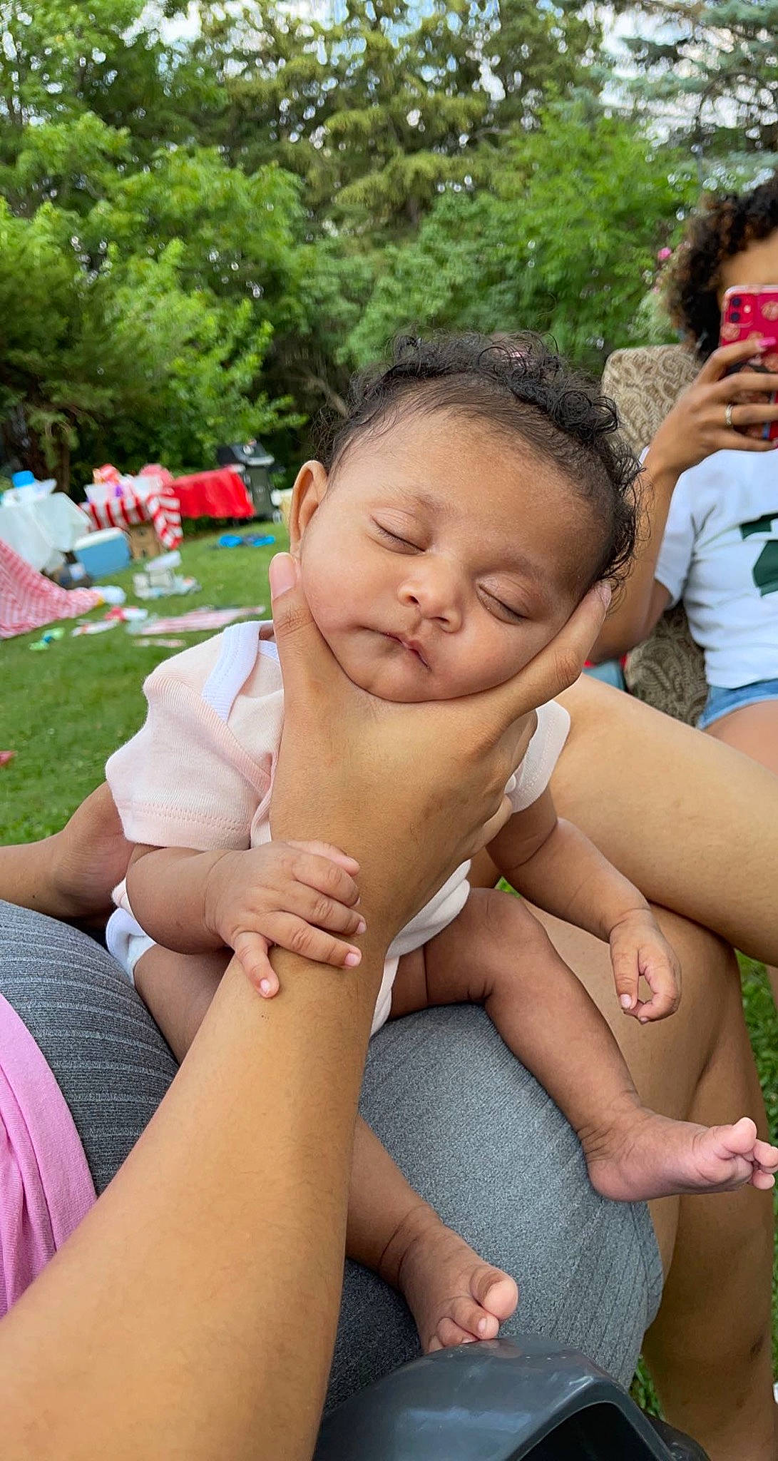 Kaleah joined the competition — help win amazing prizes! chest, child, event, finger, fun, gesture, grass, happy, joint, lap, leisure, person, plant, shorts, skin, summer, thigh, thumb, toddler, tree