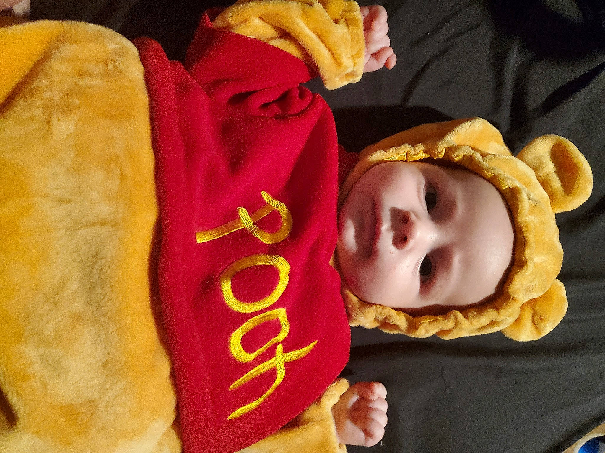 Cillian joined the competition — help win amazing prizes! baby, baby_toddler_clothing, cheek, child, comfort_food, food, fur, happy, hat, linens, person, polar_fleece, room, smile, textile, toddler