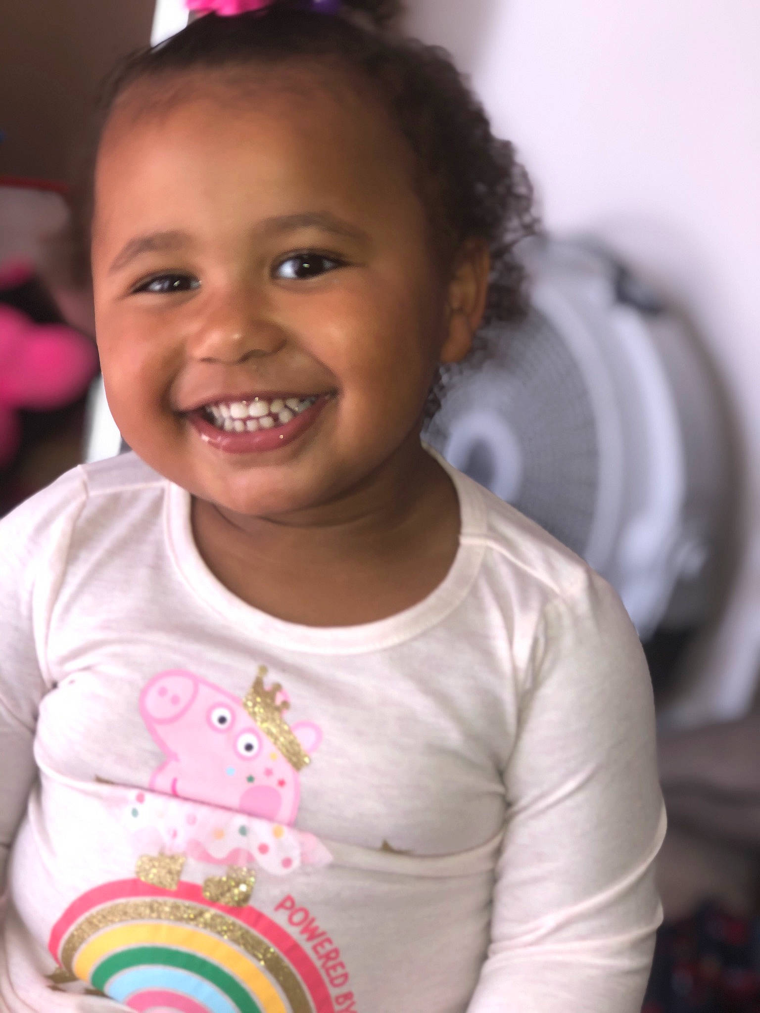 Penelope joined the competition — help win amazing prizes! arm, beauty, cheek, child, chin, dress, eye, face, fun, hair, hairstyle, happy, head, joy, organ, person, pink, skin, sleeve, smile