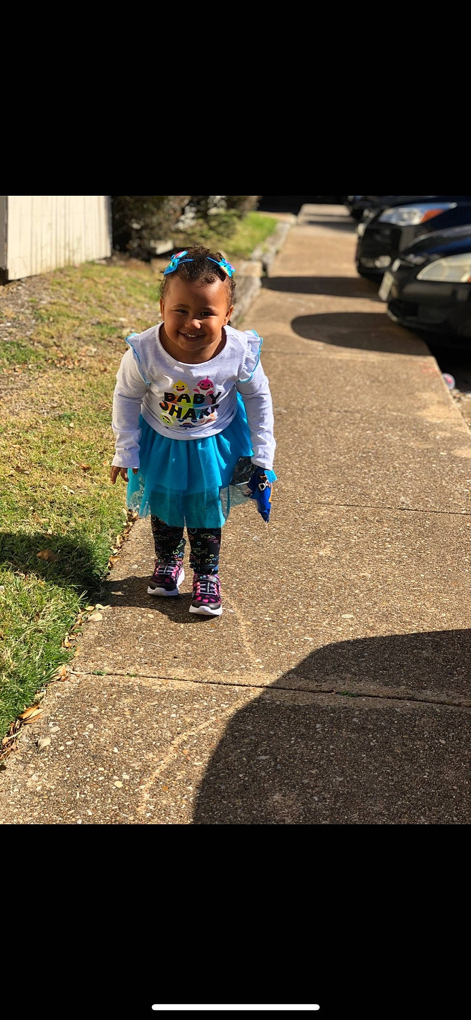 Penelope joined the competition — help win amazing prizes! asphalt, automotive_exterior, baby, baby_toddler_clothing, child, electric_blue, event, grass, happy, joy, leisure, people_in_nature, person, plant, recreation, road, road_surface, sidewalk, smile, soil