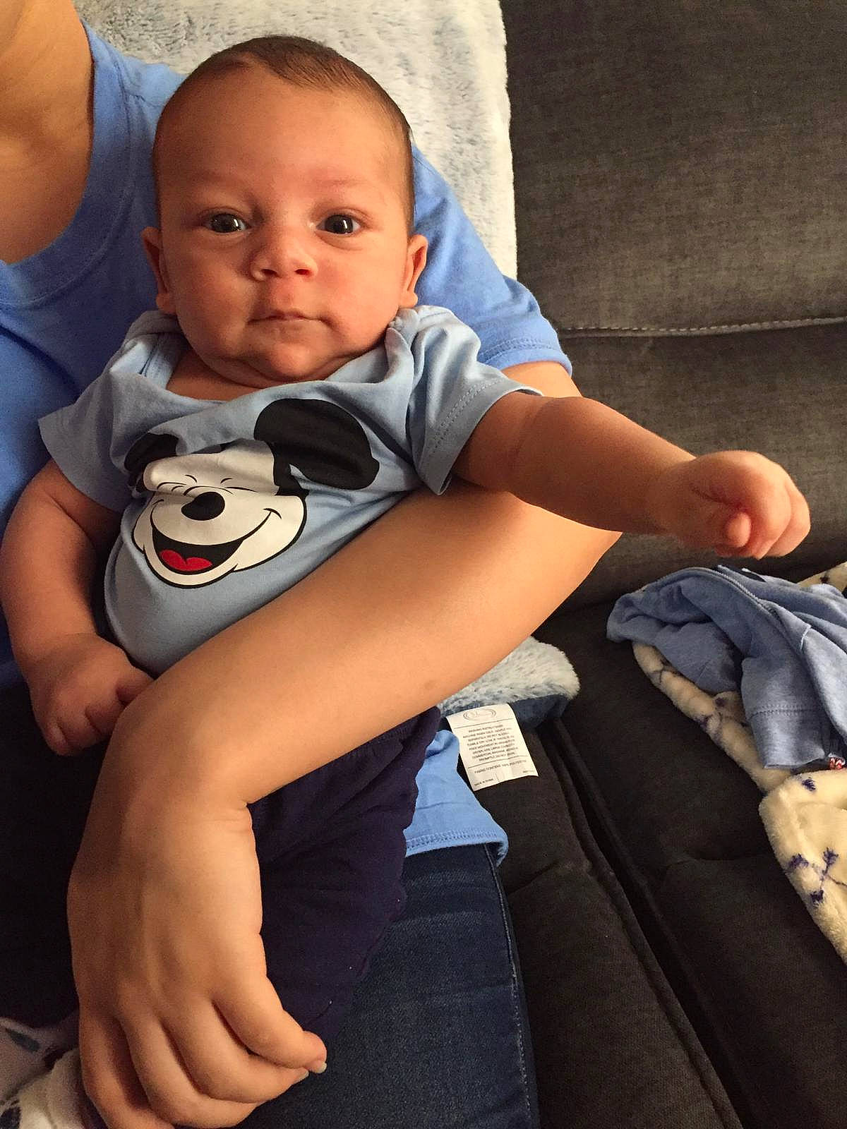 Damien joined the competition — help win amazing prizes! arm, baby, baby_carriage, baby_in_car_seat, car_seat, child, hand, leg, person, sitting, smile, toddler