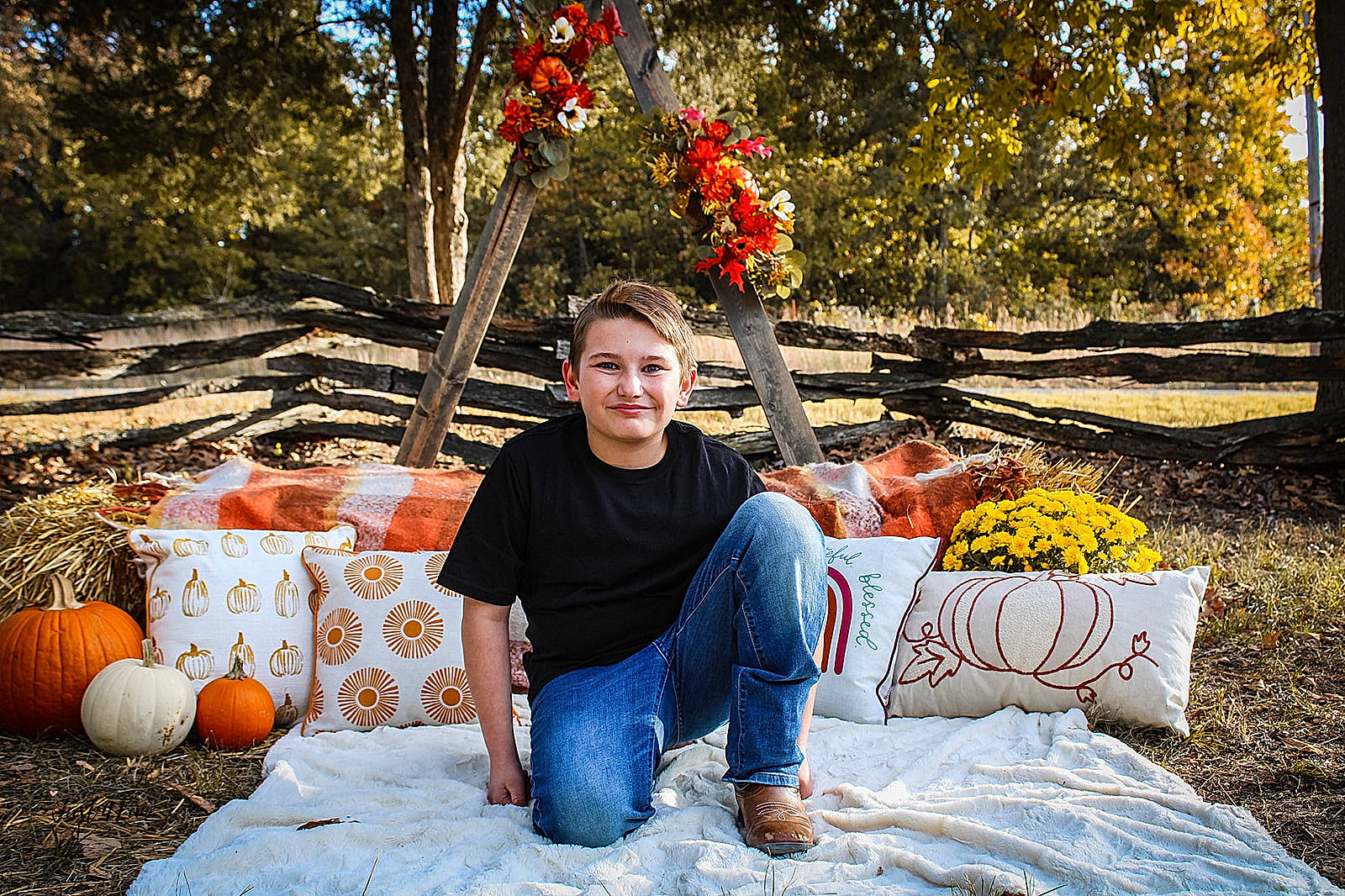 Legend joined the competition — help win amazing prizes! botany, calabaza, deciduous, flash_photography, flower, fun, garden, gourd, grass, happy, jeans, joy, landscape, leisure, orange, people_in_nature, person, plant, sitting, tints_and_shades