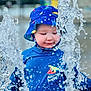 Lucas joined the competition — help win amazing prizes! blue_hat, blue_shirt, child, closed_eyes, clothing, daylight, face, fun, happy, hat, outdoor, person, play, splash, splashing, summer, toddler, water, water_droplets, water_park