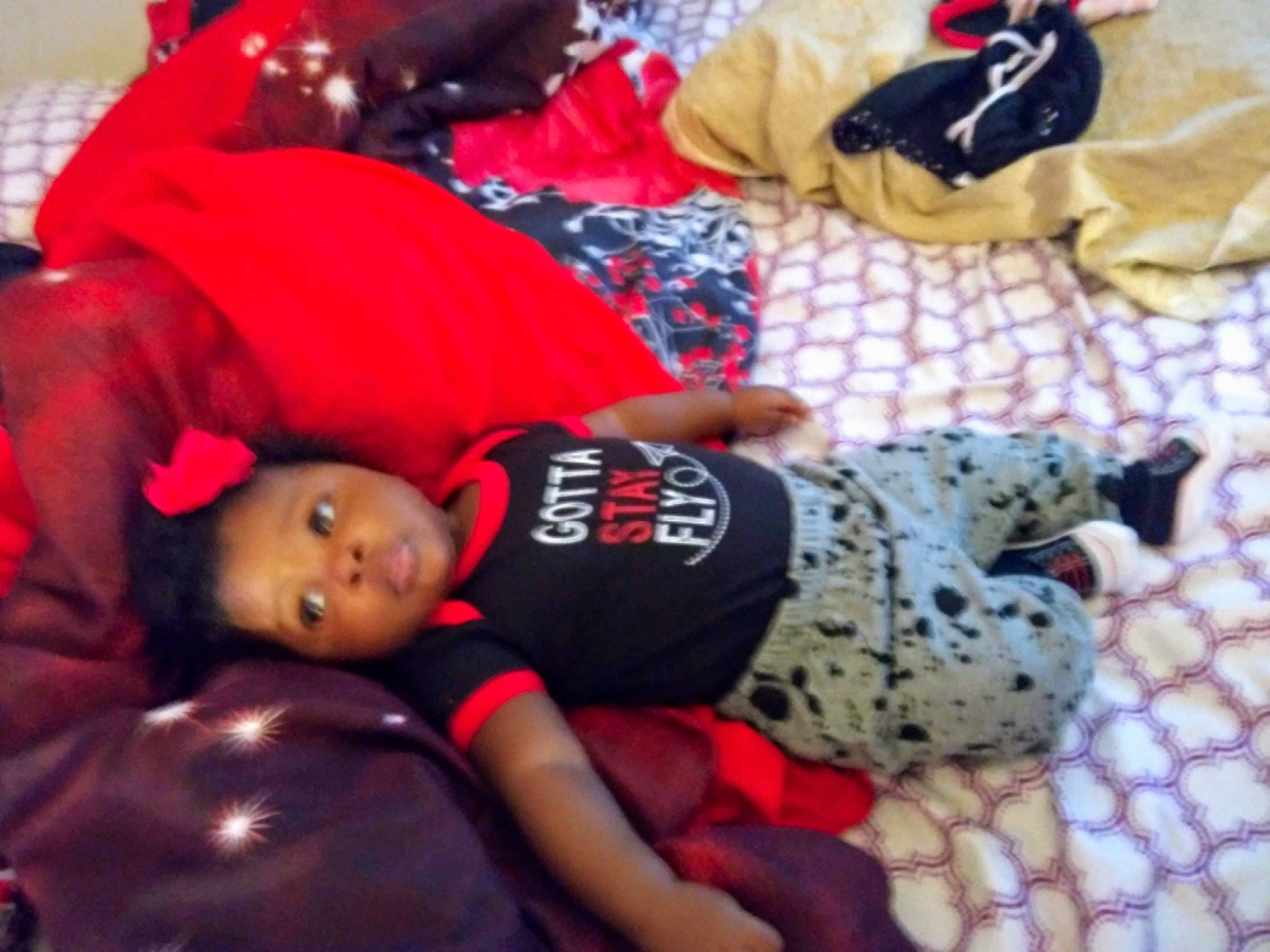 Devorah is registered to the contest to win money with this photo: baby, child, nap, person, play, toddler