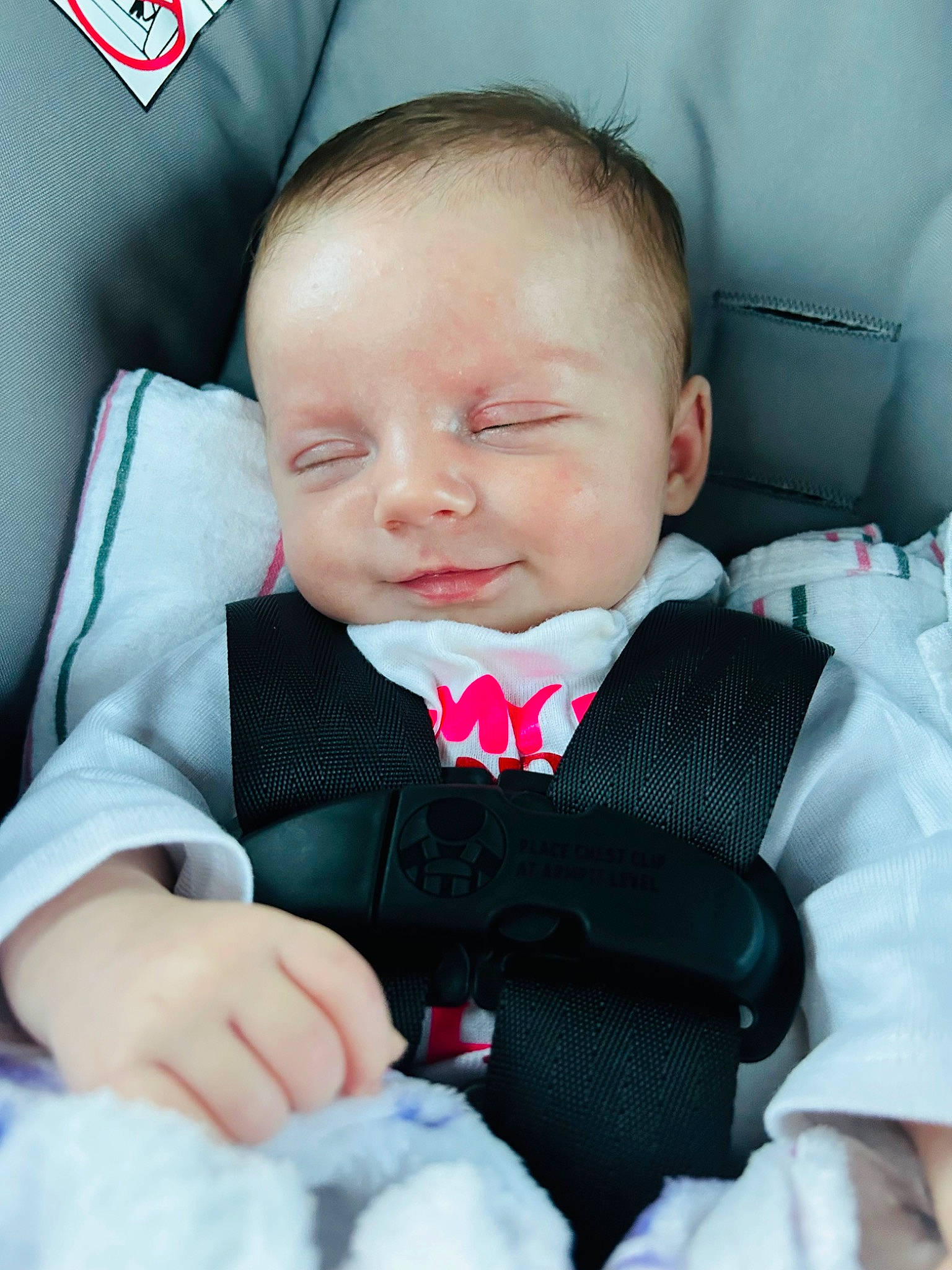 Graceleigh is registered to the contest to win money with this photo: baby, baby_products, baby_toddler_clothing, cheek, child, collar, comfort, eye, finger, formal_wear, happy, linens, outerwear, person, product, sitting, skin, sleeve, textile, toddler