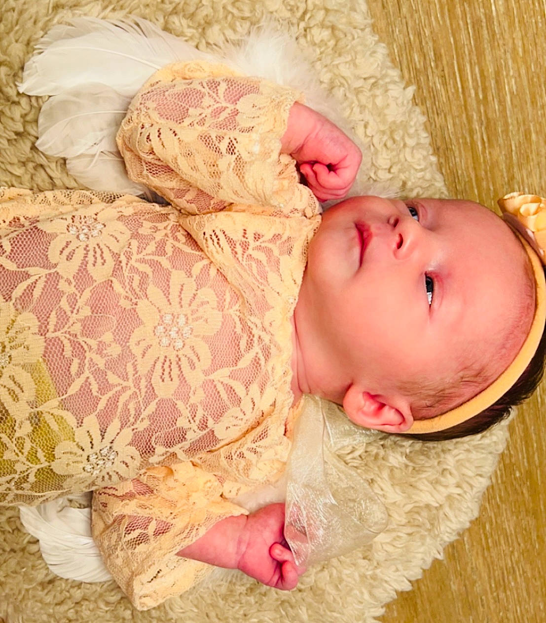 Graceleigh is registered to the contest to win money with this photo: baby, baby_toddler_clothing, cheek, child, clothing, comfort, dress, eye, eyelash, finger, hand, head, headgear, lip, neck, person, pink, skin, sleeve, textile