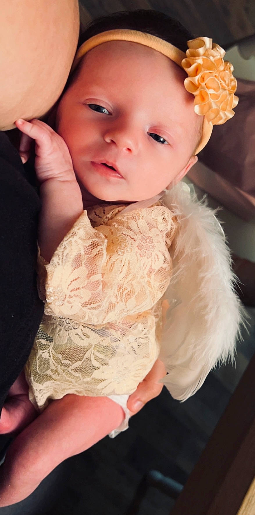Graceleigh joined the competition — help win amazing prizes! abdomen, baby, baby_toddler_clothing, child, embellishment, flash_photography, gesture, happy, headpiece, iris, lip, neck, person, pink, skin, sleeve, smile, textile, toddler, trunk