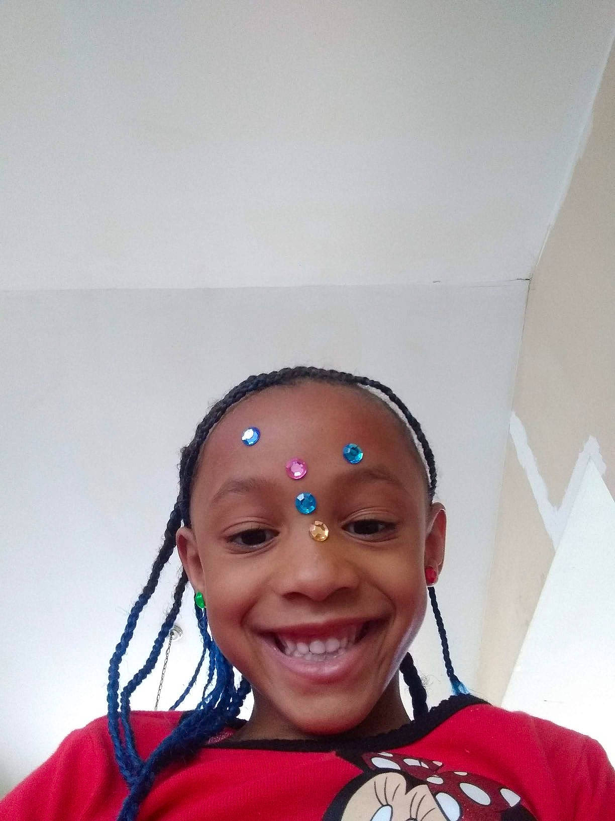 Giavanna joined the competition — help win amazing prizes! audio_equipment, black_hair, child, cornrows, electric_blue, eyebrow, eyelash, eyewear, fashion_accessory, fun, happy, headphones, hearing, jewellery, joy, person, personal_protective_equipment, room, smile, sports_uniform