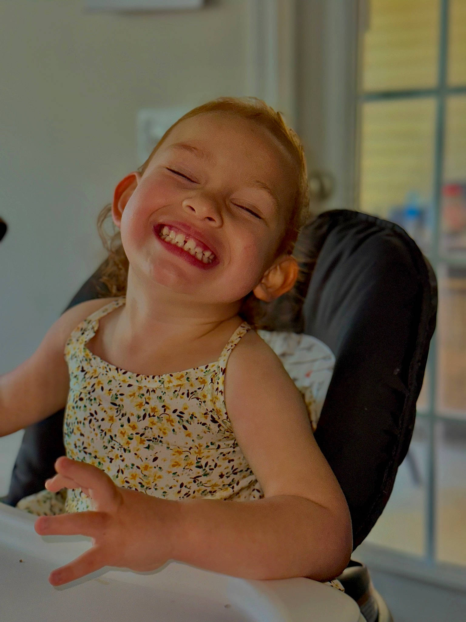 Stevie joined the competition — help win amazing prizes! baby, baby_toddler_clothing, cake, cake_decorating_supply, chair, child, dress, event, fun, gesture, hand, happy, icing, iris, joy, person, sitting, skin, smile, sugar_cake