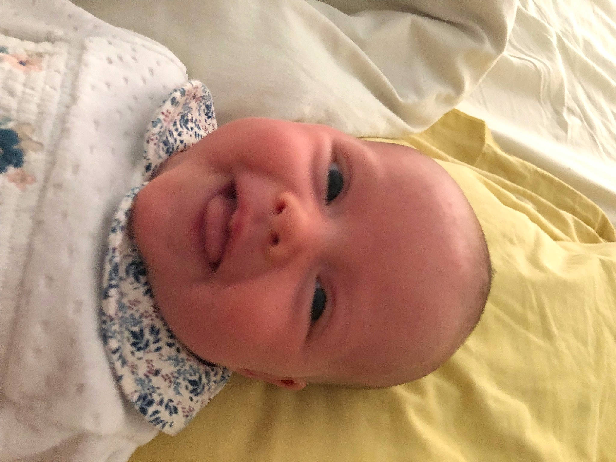 Elodie joined the competition — help win amazing prizes! baby, baby_toddler_clothing, cheek, child, comfort, eye, eyebrow, face, facial_expression, happy, head, iris, lip, mouth, nose, person, skin, sleeve, smile, textile