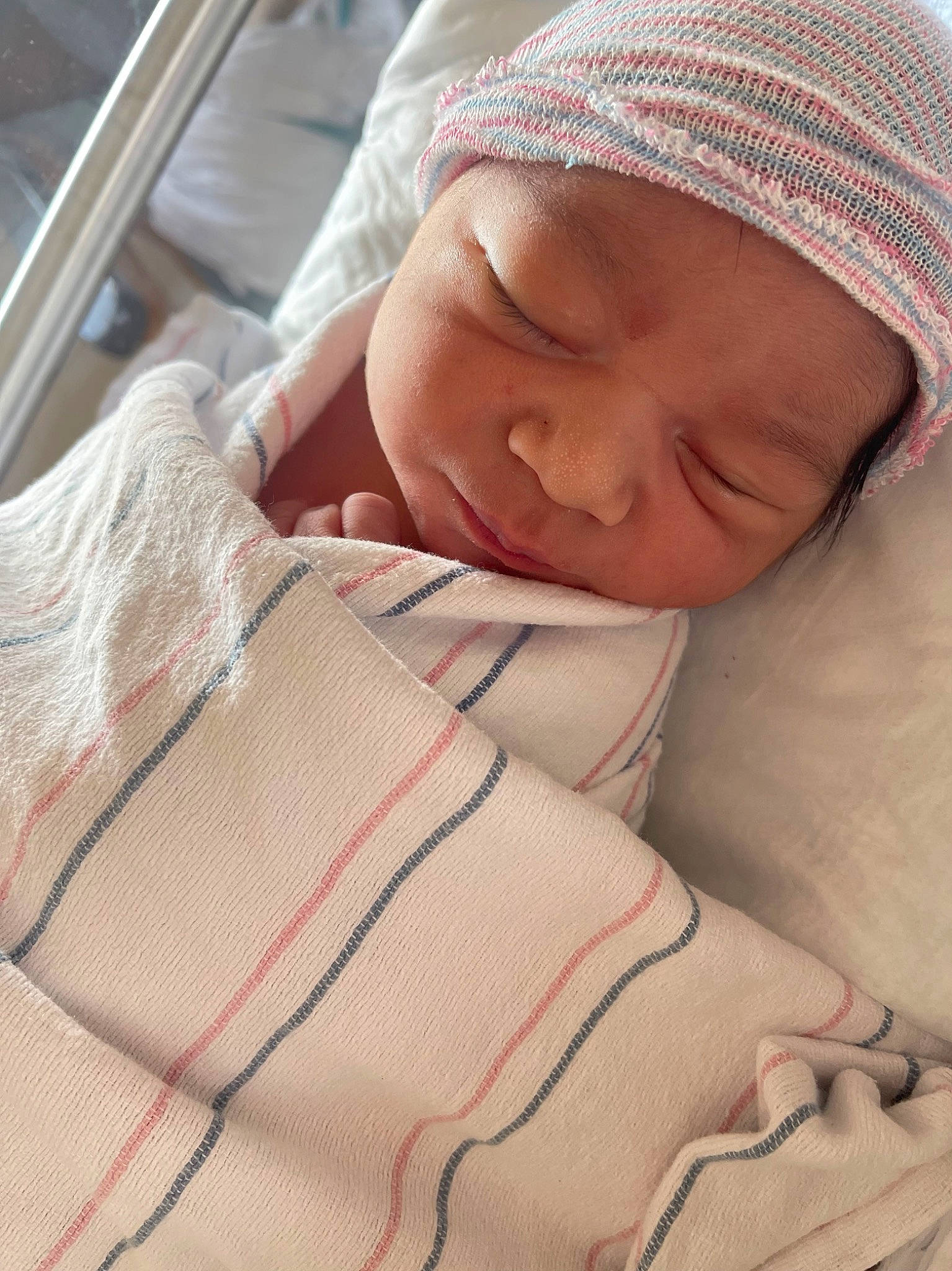 Kory joined the competition — help win amazing prizes! baby, baby_products, baby_sleeping, bedding, bedtime, blanket, cheek, child, comfort, face, headwear, linens, nap, person, skin, sleep, textile, thumb, toddler, white