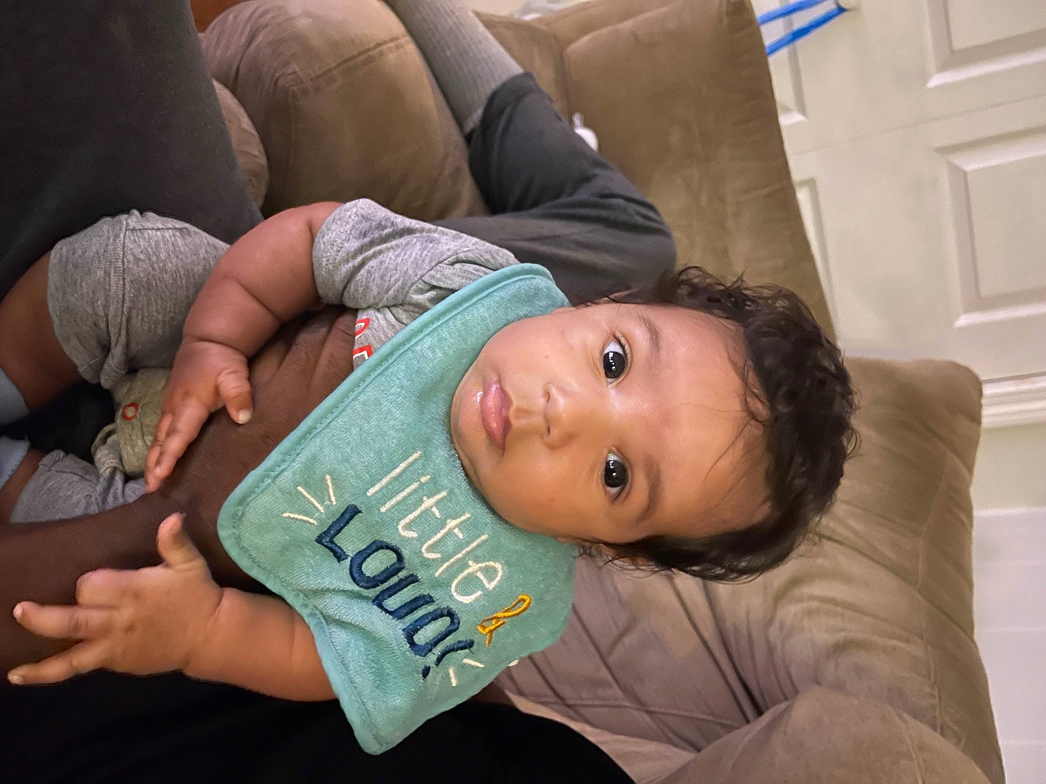 Kory joined the competition — help win amazing prizes! baby, baby_toddler_clothing, cheek, child, comfort, elbow, fun, gesture, happy, joint, light_switch, mammal, person, room, sitting, skin, sleeve, thumb, toddler, vertebrate