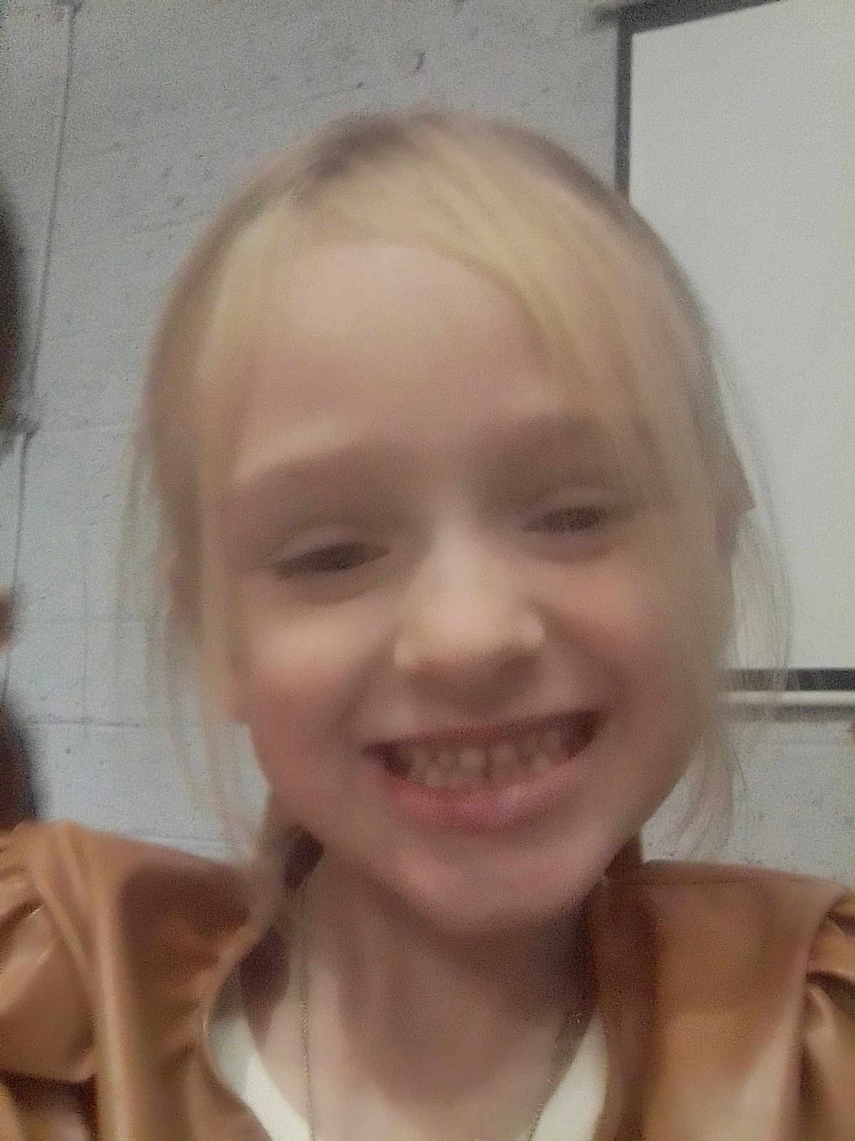 Kadason joined the competition — help win amazing prizes! child, smile, blonde_hair, portrait, indoor, face, young, person, clothing, wall, whiteboard, casual, happy, closeup, head, girl, childhood, human, cute, joy