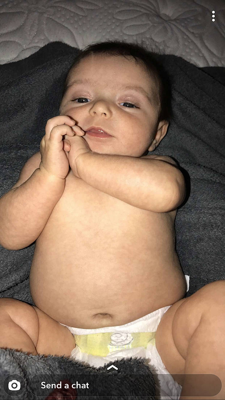 Iliana is registered to the contest to win money with this photo: abdomen, baby, cheek, child, eye, face, head, mouth, muscle, nose, person, skin, smile, stomach, toddler, trunk
