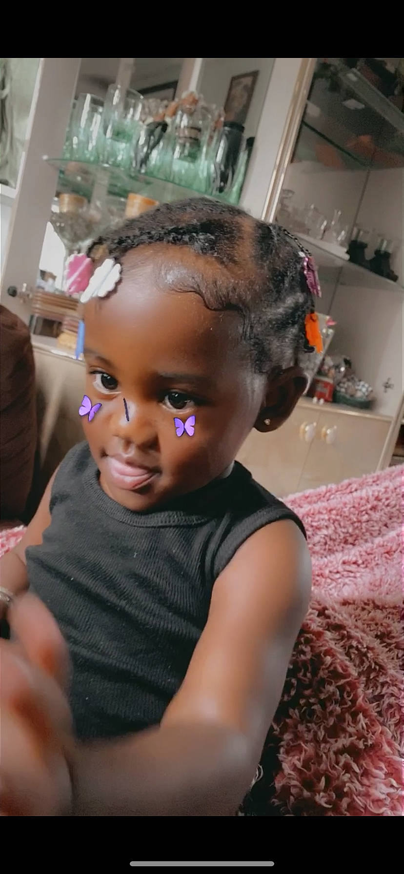 Skylar joined the competition — help win amazing prizes! black_hair, cheek, child, ear, face, forehead, hair, hair_accessory, hairstyle, head, person, toddler