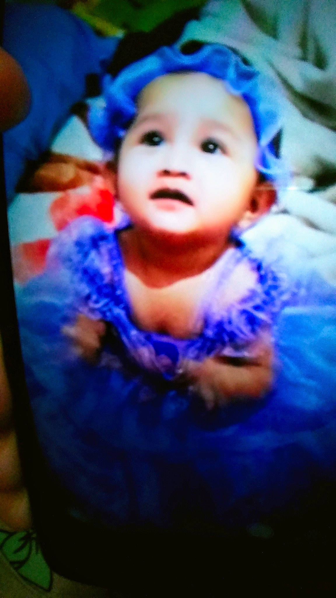 Ximena joined the competition — help win amazing prizes! baby, blue, cheek, child, chin, eye, eyebrow, face, facial_expression, forehead, head, human, iris, lip, mouth, nose, person, product, skin, smile