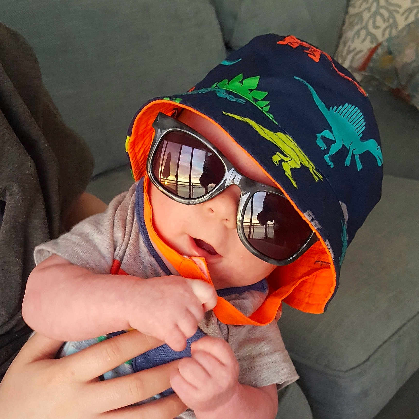 Braeden joined the competition — help win amazing prizes! cap, cool, eyewear, glasses, goggles, headgear, orange, personal_protective_equipment, sunglasses