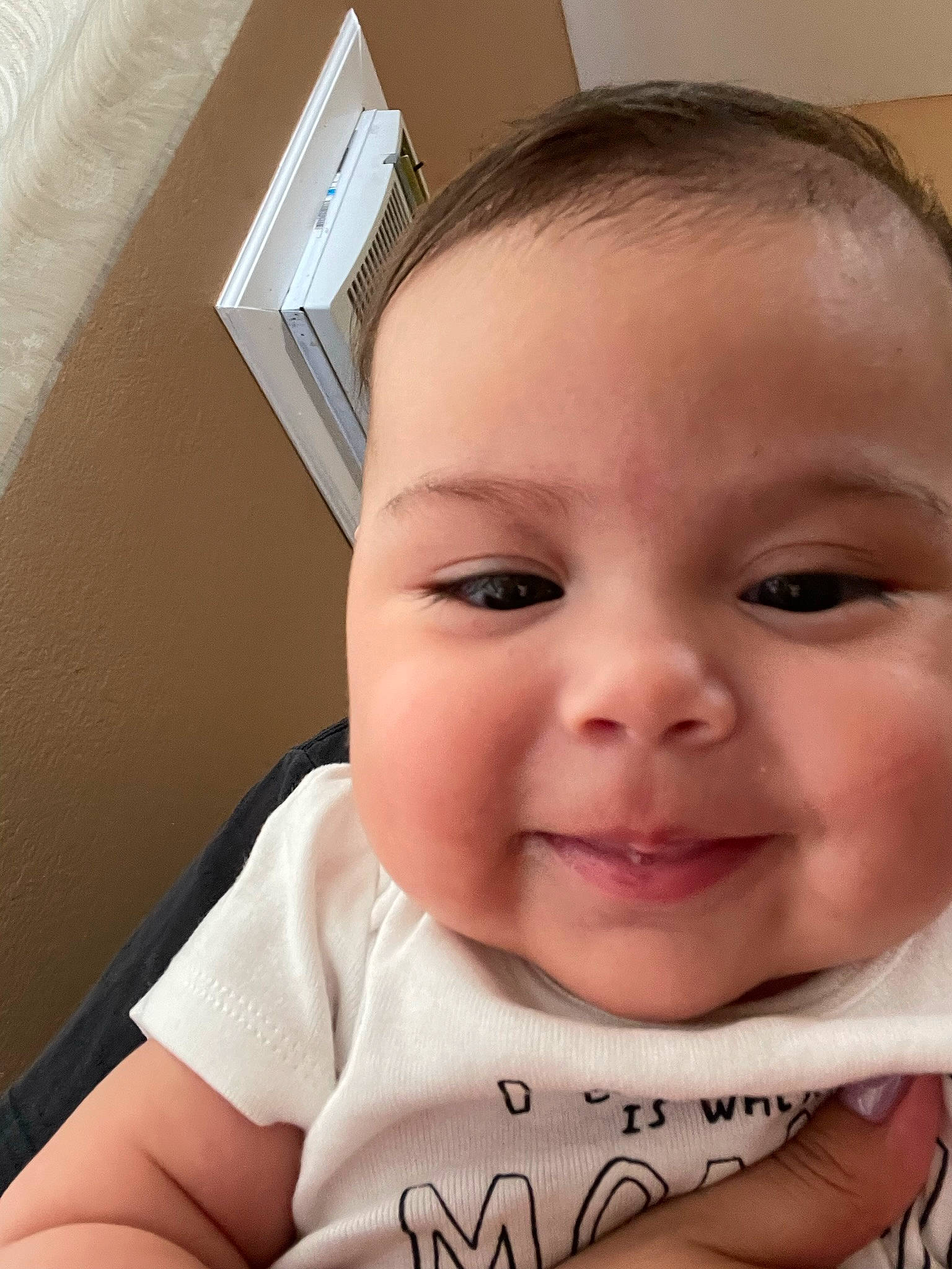 Camila joined the competition — help win amazing prizes! baby_toddler_clothing, cheek, chin, ear, eye, eyebrow, eyelash, forehead, gesture, happy, head, iris, jaw, joy, lip, mouth, nose, person, skin, sleeve