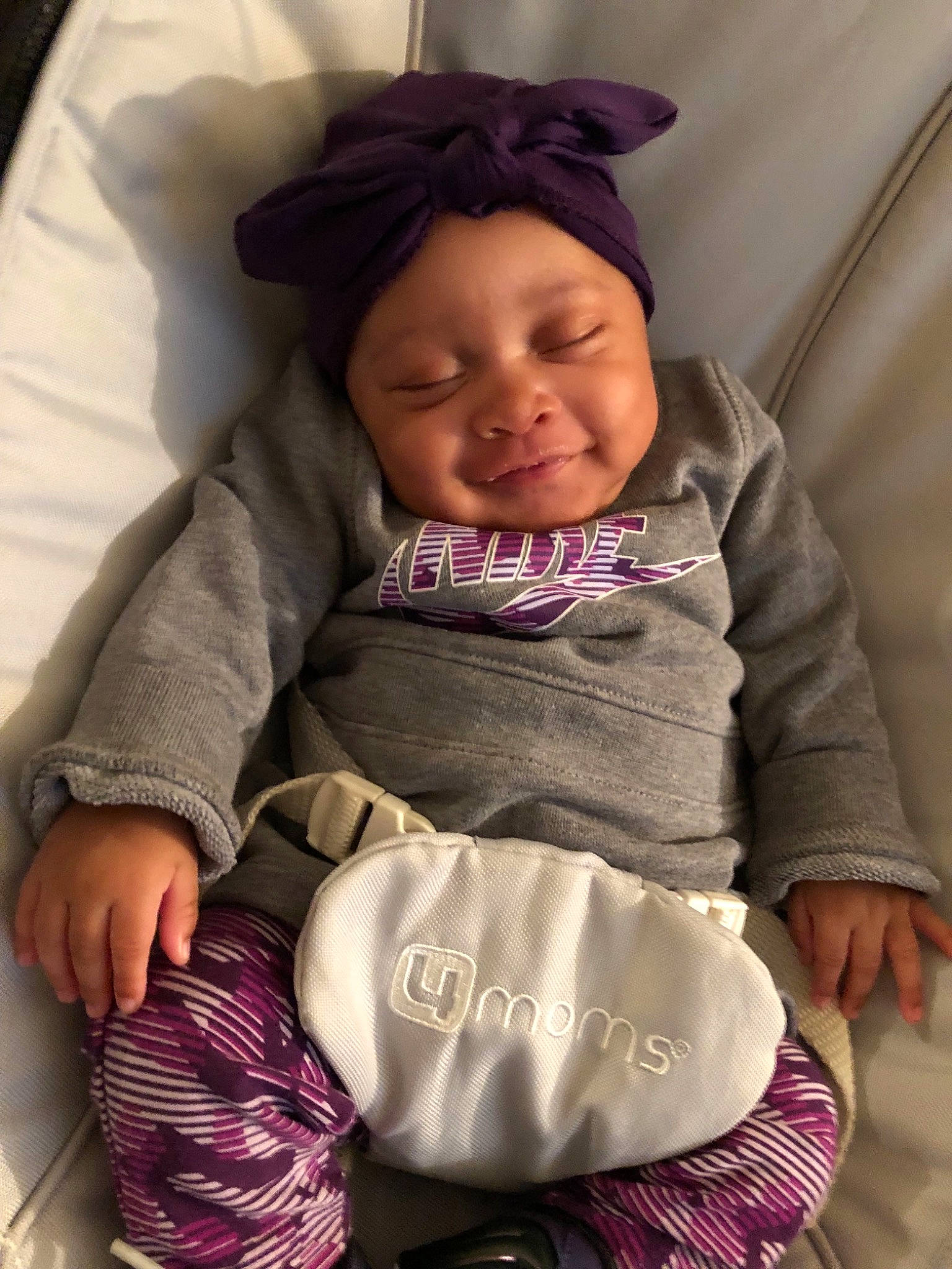 Kaidence joined the competition — help win amazing prizes! baby, baby_products, cheek, child, head, joy, person, product, purple, sitting, skin, smile, toddler
