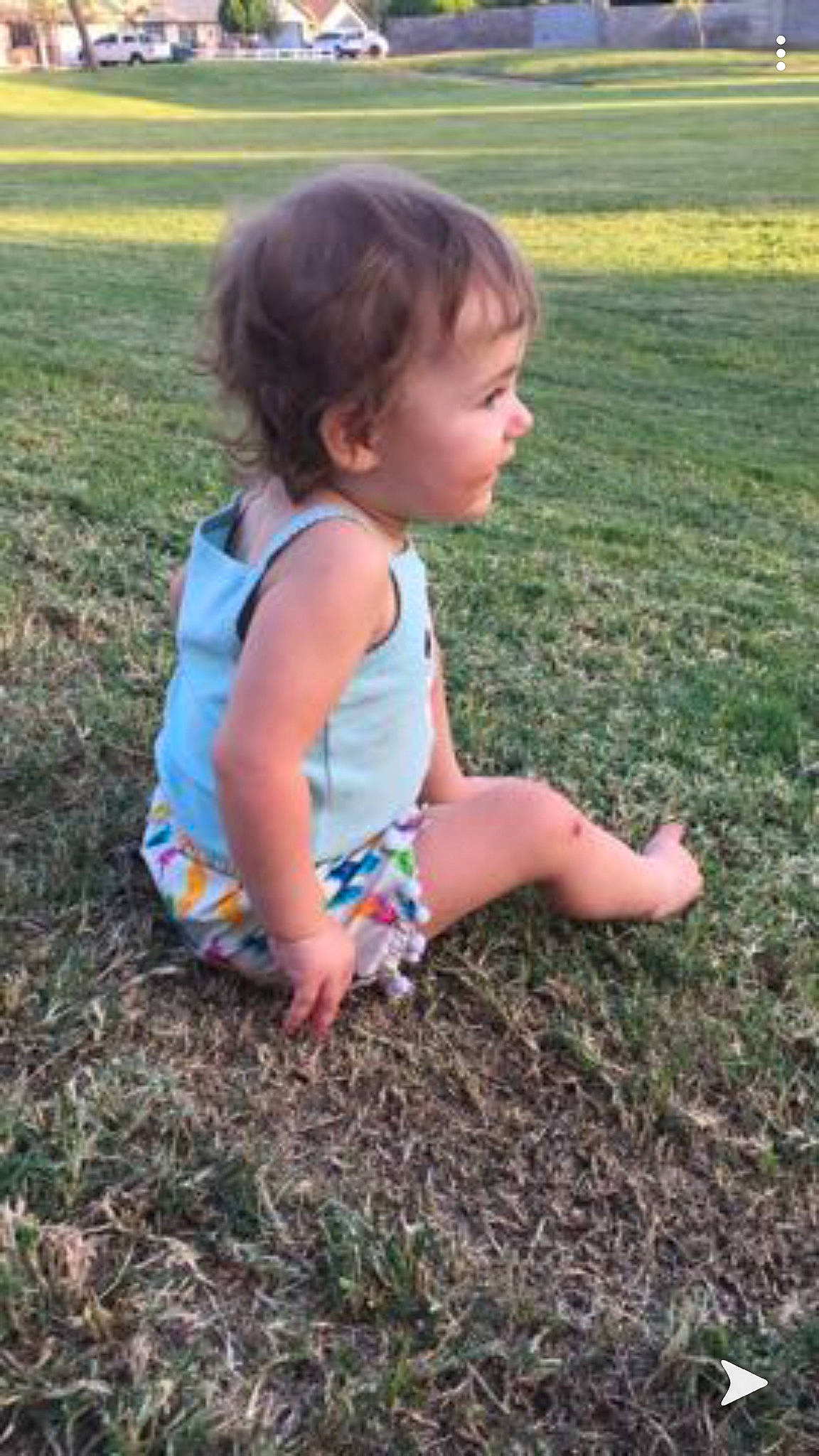 Ally is registered to the contest to win money with this photo: child, fun, grass, grass_family, lawn, leaf, meadow, person, plant, play, sitting, smile, soil, summer, toddler, yard