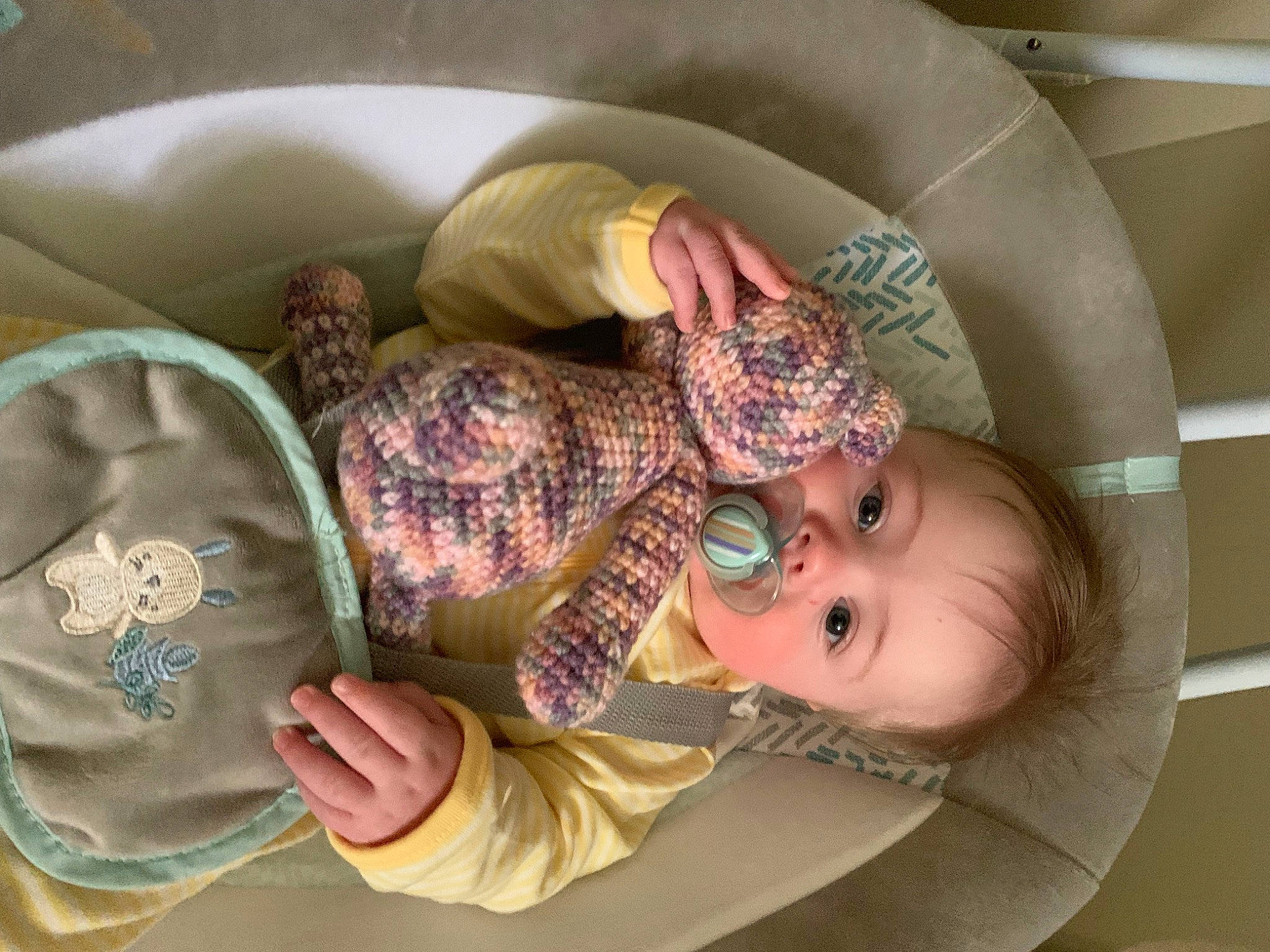 Oliver is registered to the contest to win money with this photo: baby, baby_carriage, baby_products, baby_sleeping, baby_toddler_clothing, cheek, child, comfort, linens, nap, pattern, person, room, sitting, sleep, toddler, tree