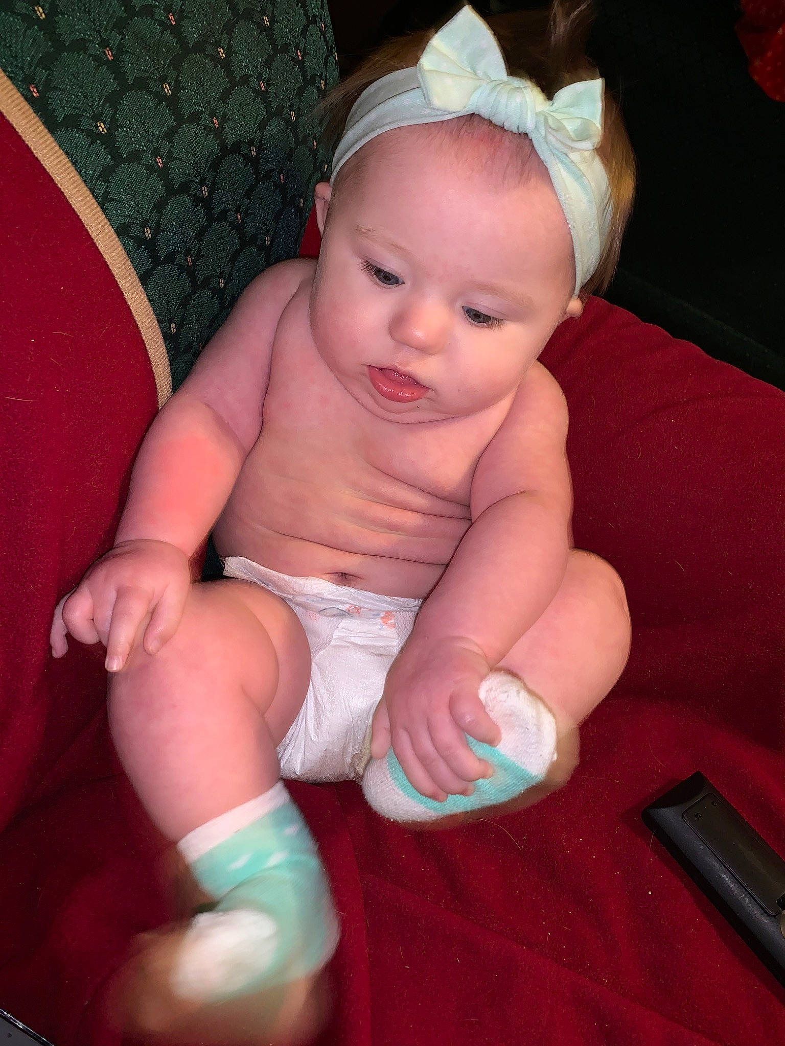 Kynsleigh is registered to the contest to win money with this photo: arm, baby, cheek, child, eye, finger, hand, head, lip, person, pink, skin, smile, thumb, toddler