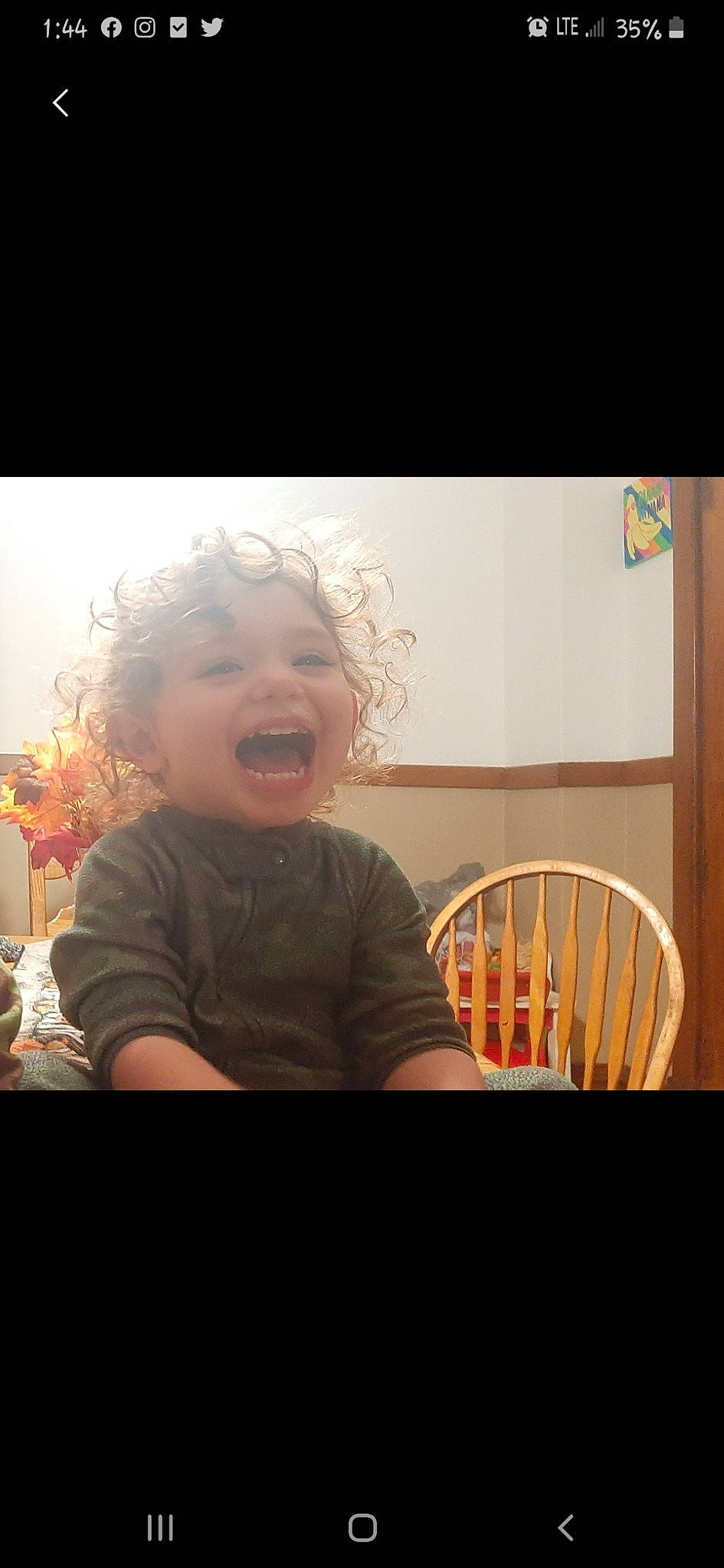 Jaxson is registered to the contest to win money with this photo: child, cool, ear, eye, face, facial_expression, fun, happy, head, laugh, nose, person, photography, sitting, sky, smile, snapshot, square, toddler