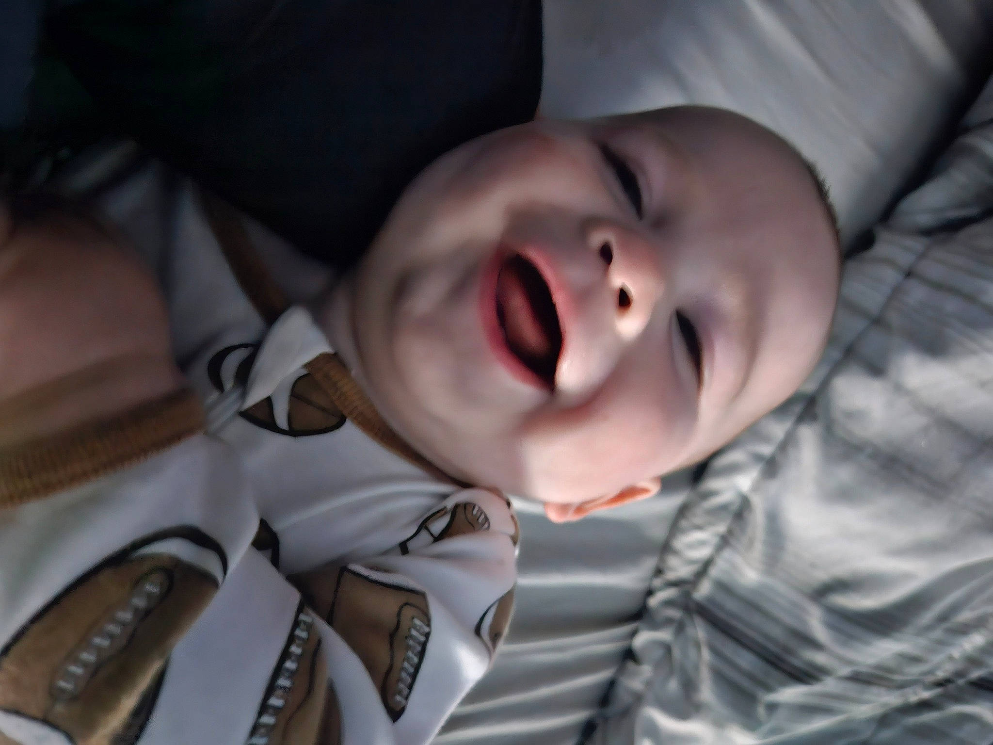 Liam joined the competition — help win amazing prizes! baby, baby_toddler_clothing, cheek, comfort, cool, eye, eyebrow, flash_photography, happy, headgear, iris, lip, mammal, mouth, nose, person, sleeve, smile, textile, toddler