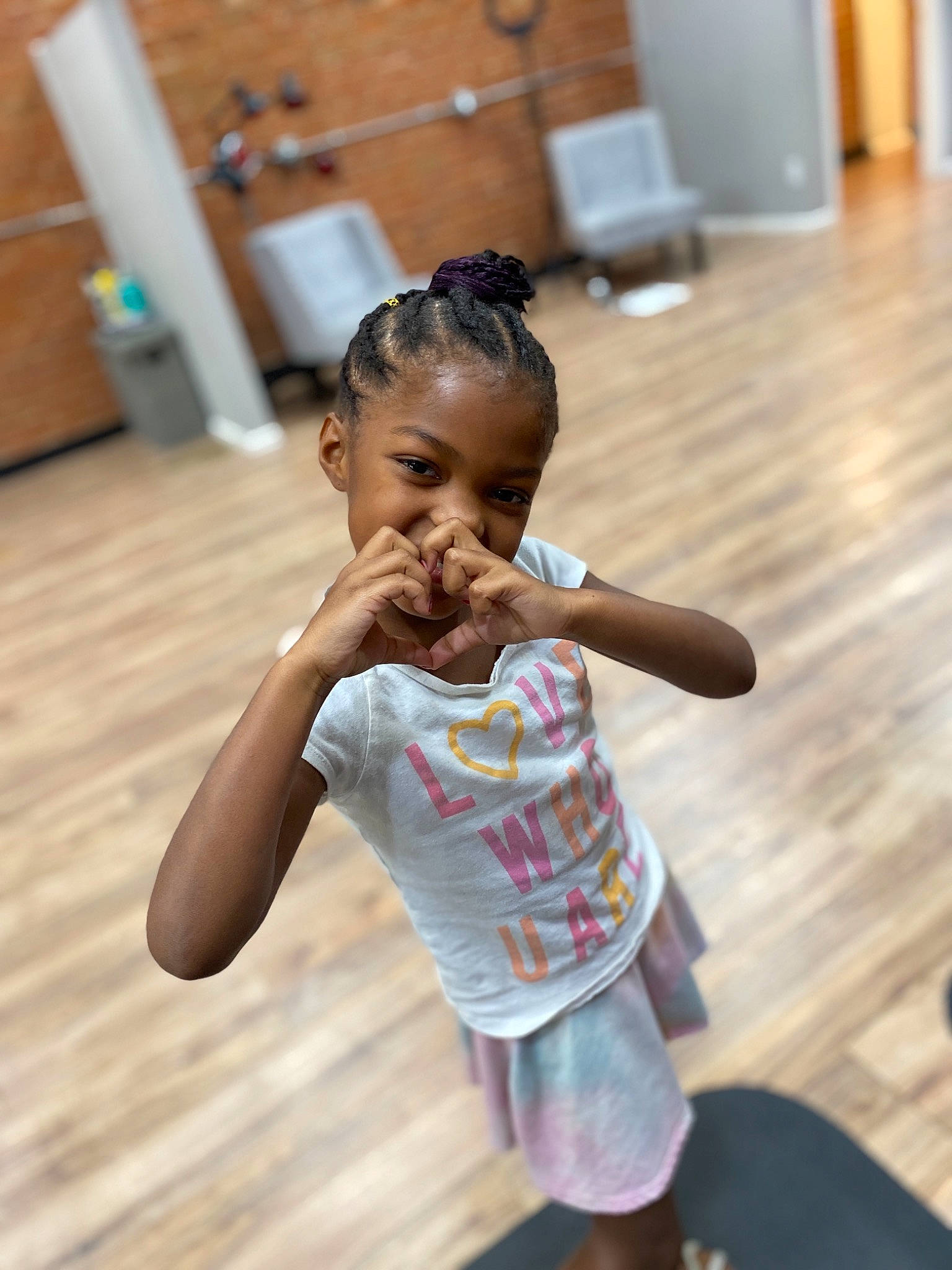 Aniah is registered to the contest to win money with this photo: baby, child, dance, floor, flooring, fun, happy, leisure, person, play, skin, smile, sportswear, toddler, vacation