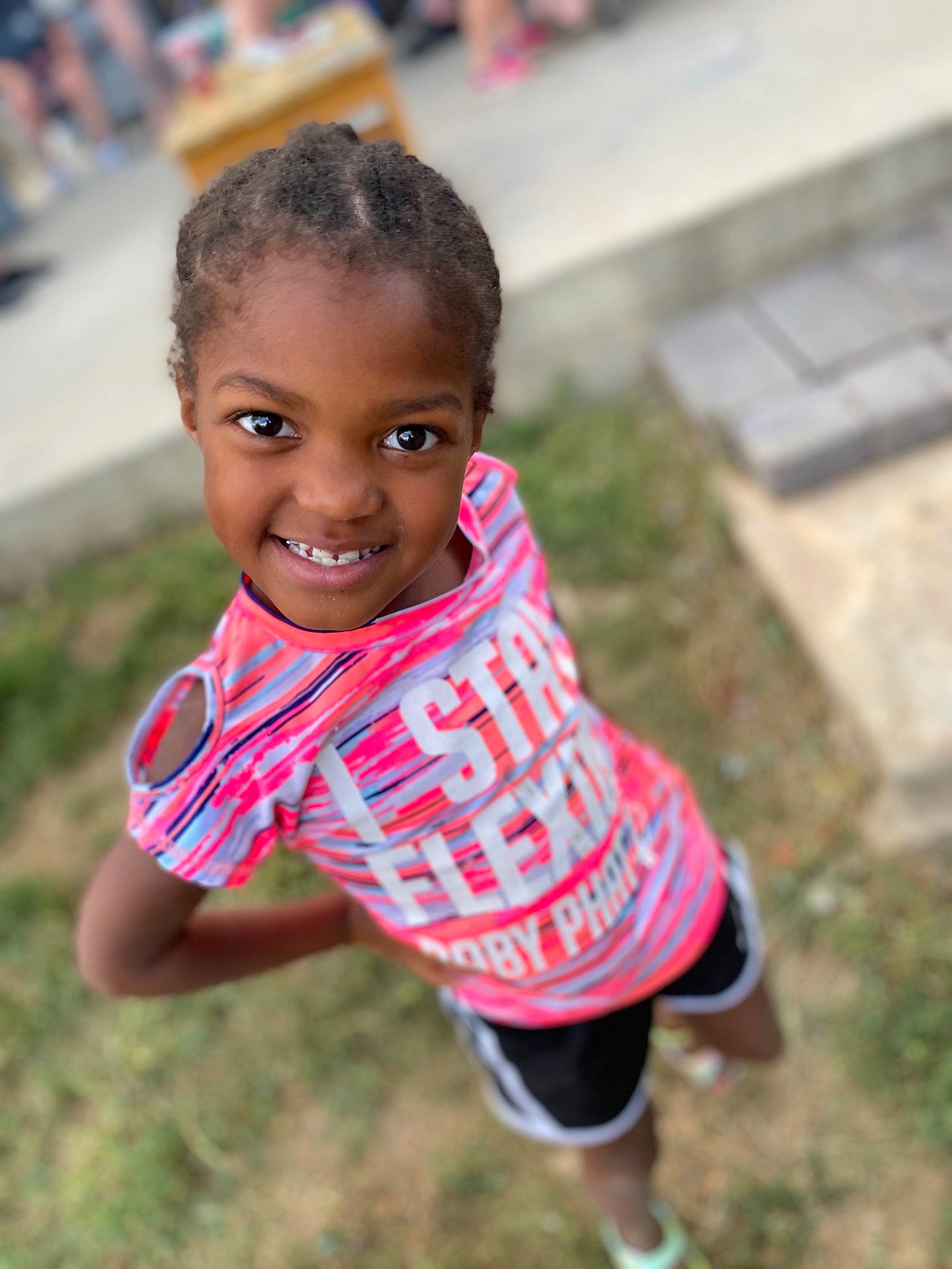 Aniah joined the competition — help win amazing prizes! adaptation, child, face, fun, grass, happy, head, joy, people, person, pink, plant, play, skin, smile, toddler, vacation