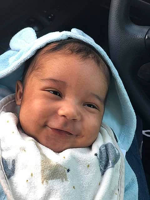 Prince joined the competition — help win amazing prizes! baby, cheek, child, chin, cool, electronic_device, eye, face, facial_expression, happy, head, headgear, joy, lip, mouth, nose, people, person, product, skin