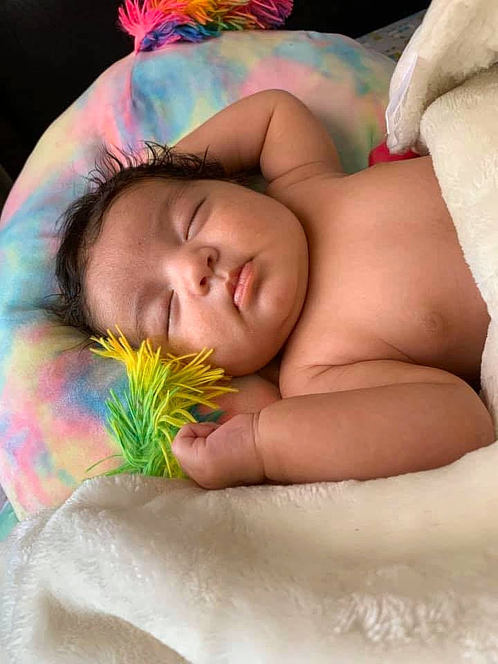 Caylie is registered to the contest to win money with this photo: baby, baby_sleeping, bedtime, birth, child, nap, person, skin, sleep