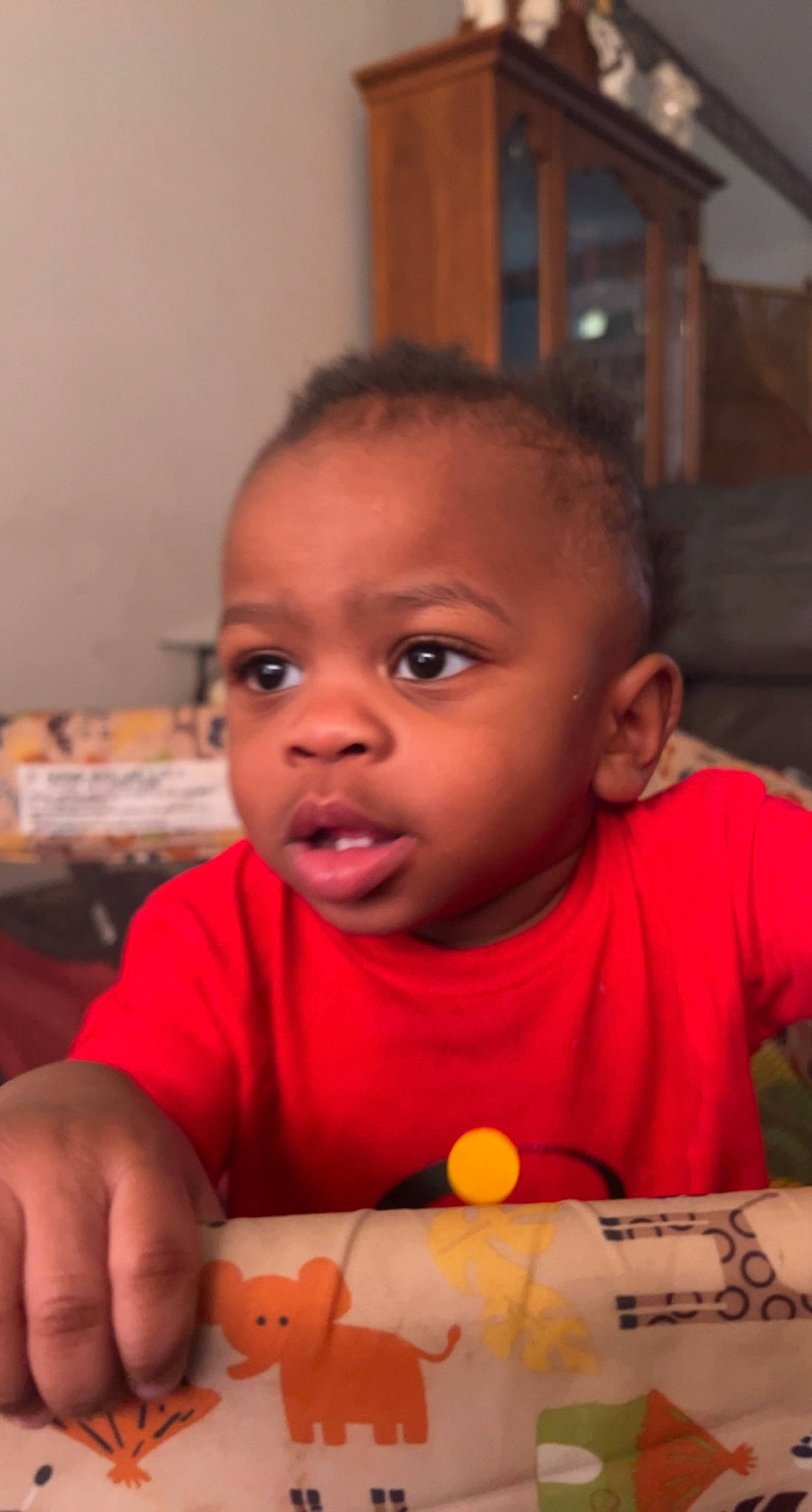 Khofi joined the competition — help win amazing prizes! adaptation, baby, cheek, chin, face, facial_expression, finger, forehead, fun, happy, head, human, iris, lip, mouth, nose, person, skin, smile, t_shirt