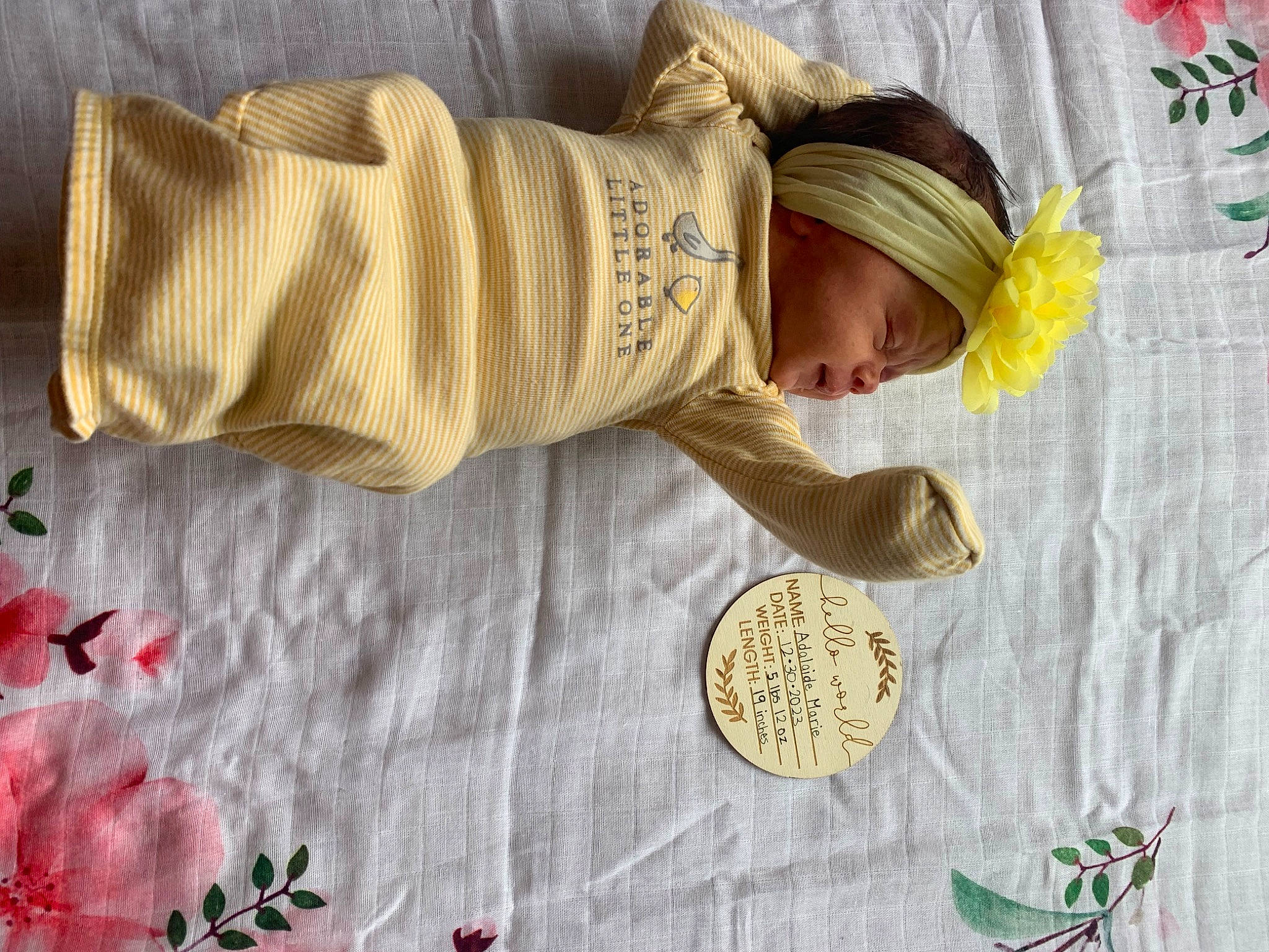Adalaide is registered to the contest to win money with this photo: baby, baby_products, baby_sleeping, baby_toddler_clothing, child, comfort, font, hat, headgear, headwear, linens, pattern, person, plant, product, room, sleeve, t_shirt, textile, toddler