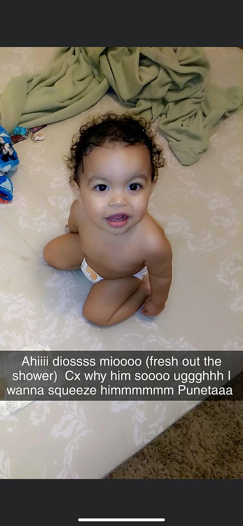 Luis joined the competition — help win amazing prizes! arm, baby, bathing, cheek, chest, child, eye, eyelash, face, flash_photography, fun, happy, head, nose, person, photo_caption, product, skin, smile, stomach