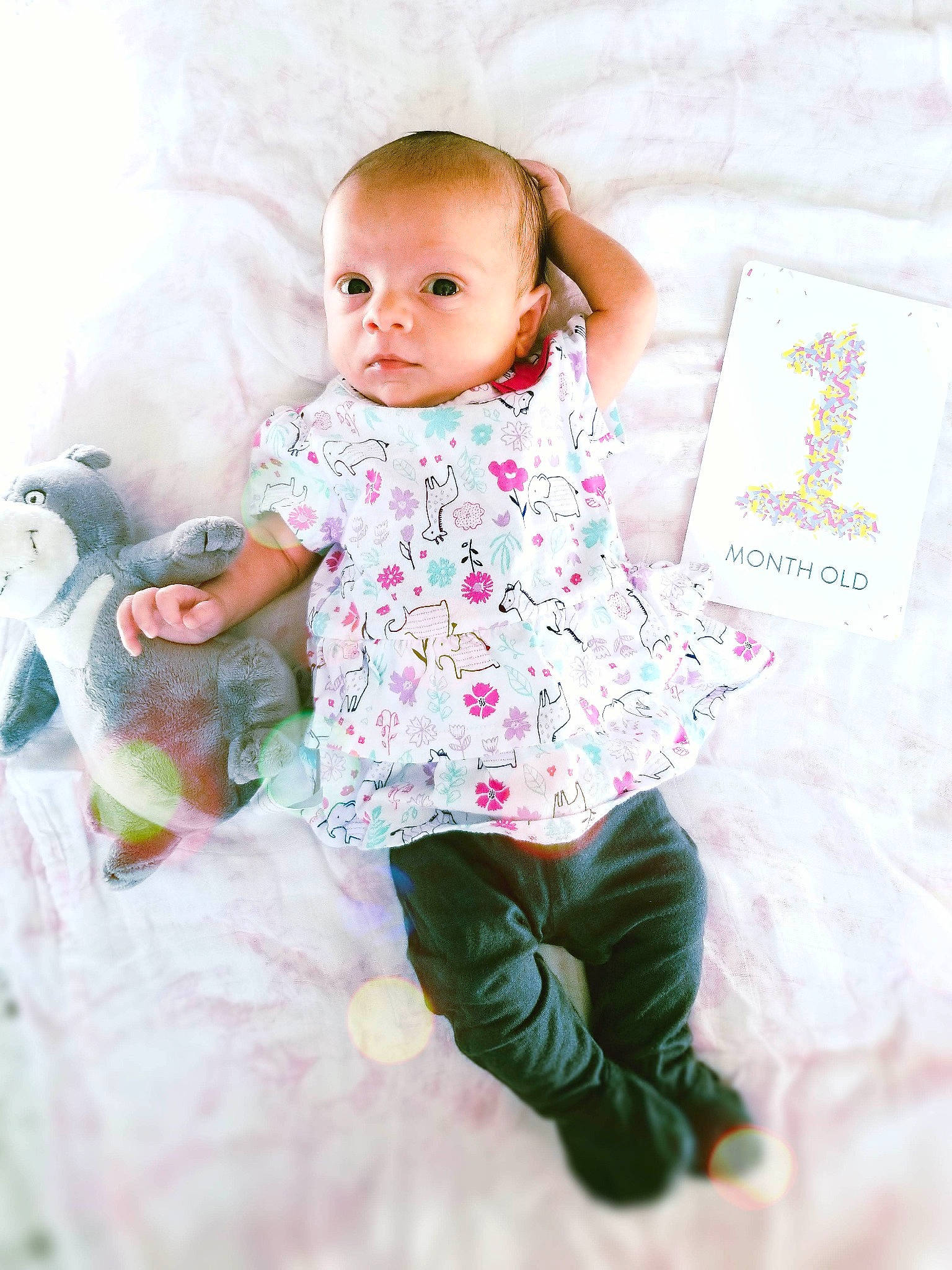 Ayva is registered to the contest to win money with this photo: baby, baby_toddler_clothing, cheek, child, design, pattern, person, pink, play, sitting, skin, sleeve, smile, textile, toddler