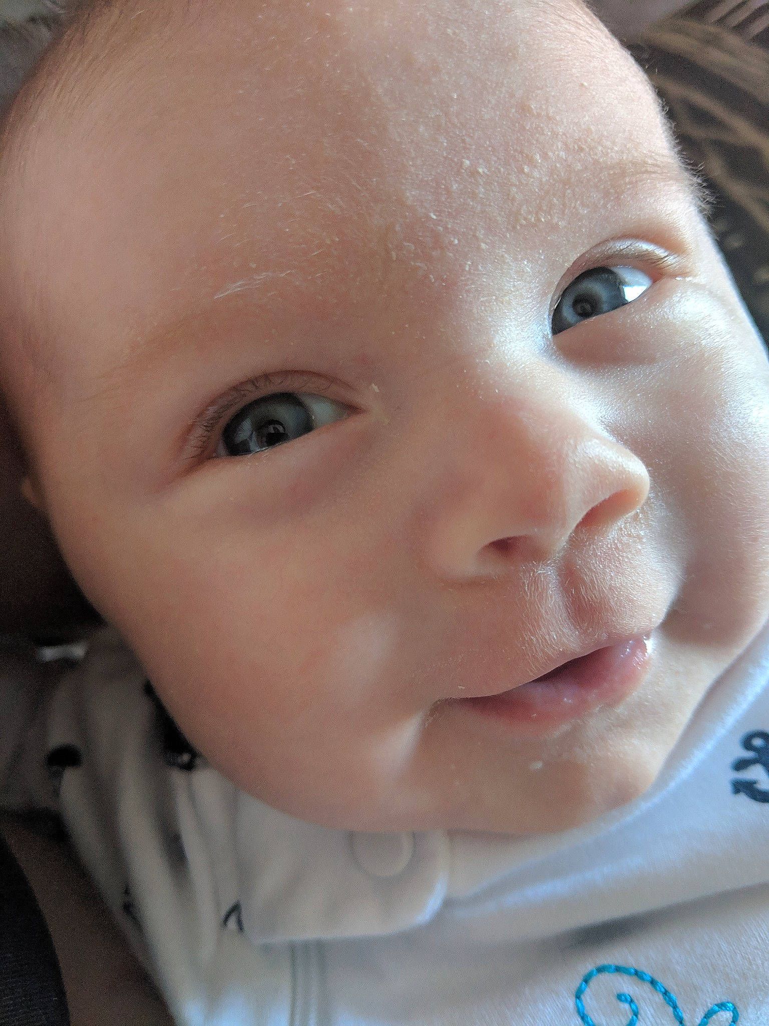 Krystal is registered to the contest to win money with this photo: cheek, child, chin, close_up, eye, eyebrow, eyelash, face, forehead, girl, head, infant, iris, joy, lip, mouth, nose, person, skin, smile