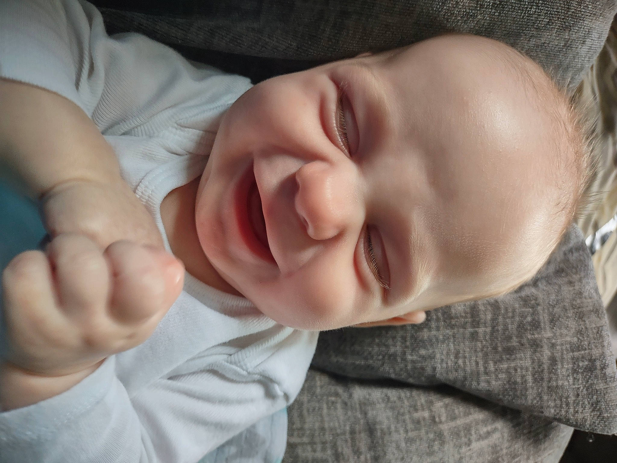 Jaxxon joined the competition — help win amazing prizes! baby, cheek, chin, comfort, eye, eyebrow, face, finger, gesture, hand, head, lip, mammal, mouth, neck, nose, person, product, skin, sleeve