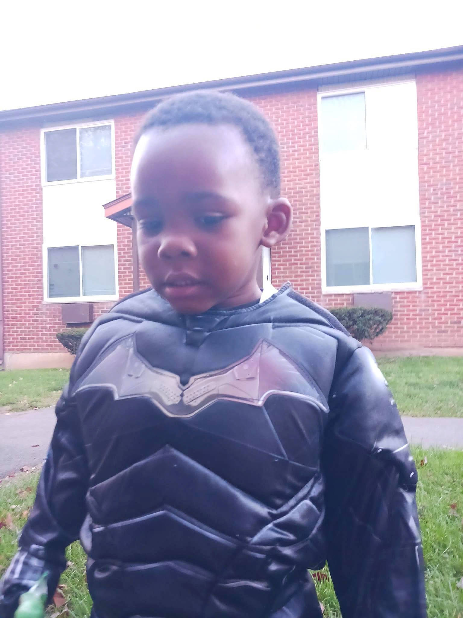 Shawnie joined the competition — help win amazing prizes! building, child, crew_cut, electric_blue, eye, fashion_accessory, fun, glove, grass, house, neck, outerwear, person, personal_protective_equipment, plant, shoulder, sleeve, t_shirt, toddler, uniform