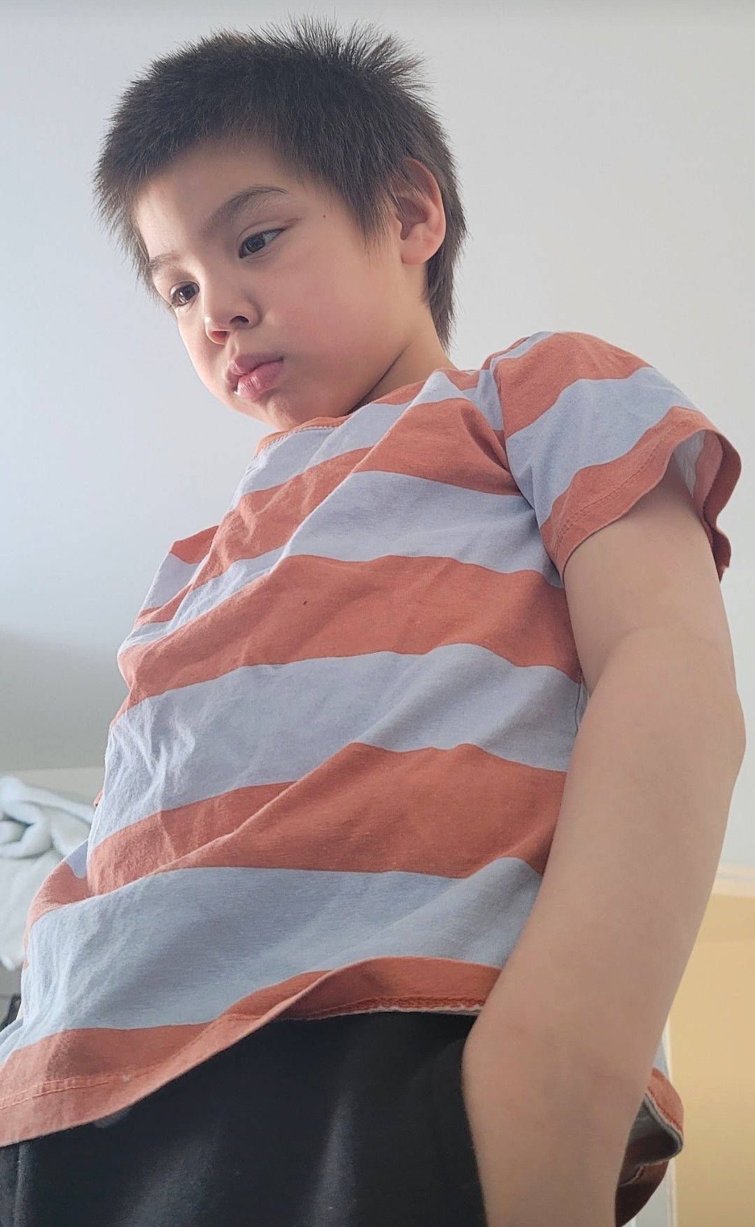 Landon is registered to the contest to win money with this photo: black_hair, cheek, chin, elbow, eye, eyebrow, eyelash, flash_photography, forehead, hair, happy, jaw, joint, lip, muscle, neck, person, shoulder, skin, sleeve