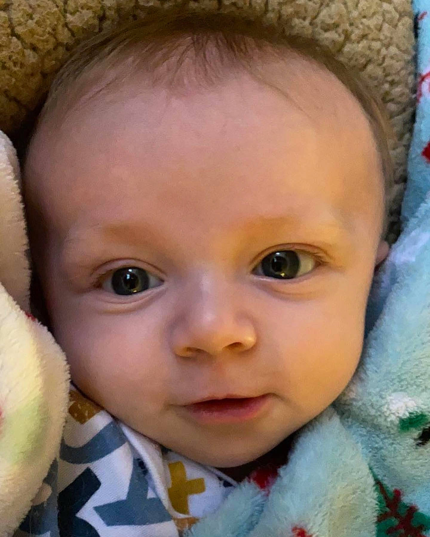 Briggs Allen joined the competition — help win amazing prizes! baby, baby_toddler_clothing, cheek, child, chin, eye, eyebrow, eyelash, face, forehead, fruit, head, iris, lip, nose, organ, person, skin, smile, toddler