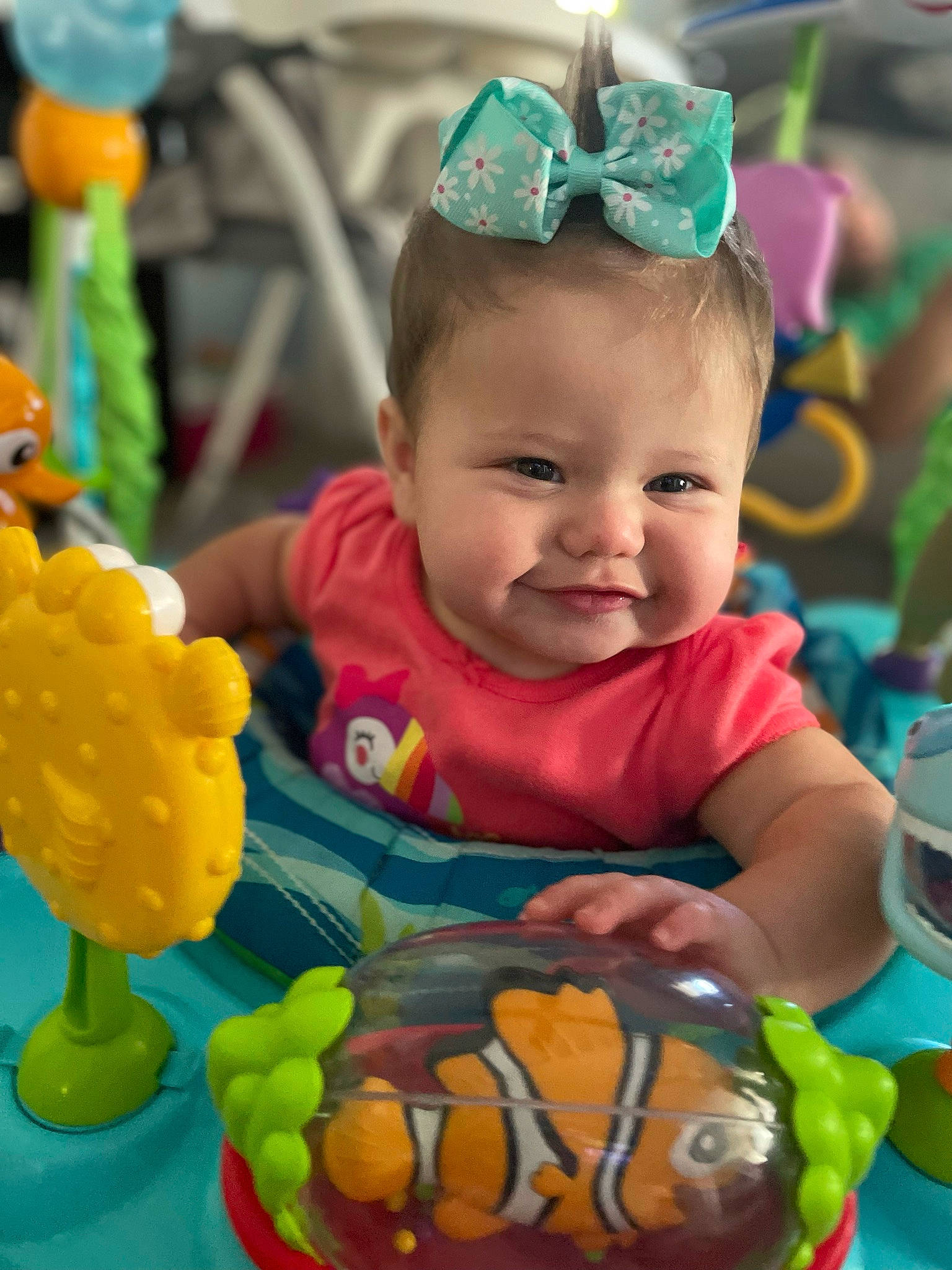 Meadow is registered to the contest to win money with this photo: baby, baby_products, baby_toddler_clothing, birthday, child, event, fun, grass, green, happy, leisure, party_supply, person, play, product, smile, snapshot, sweetness, toddler, toy