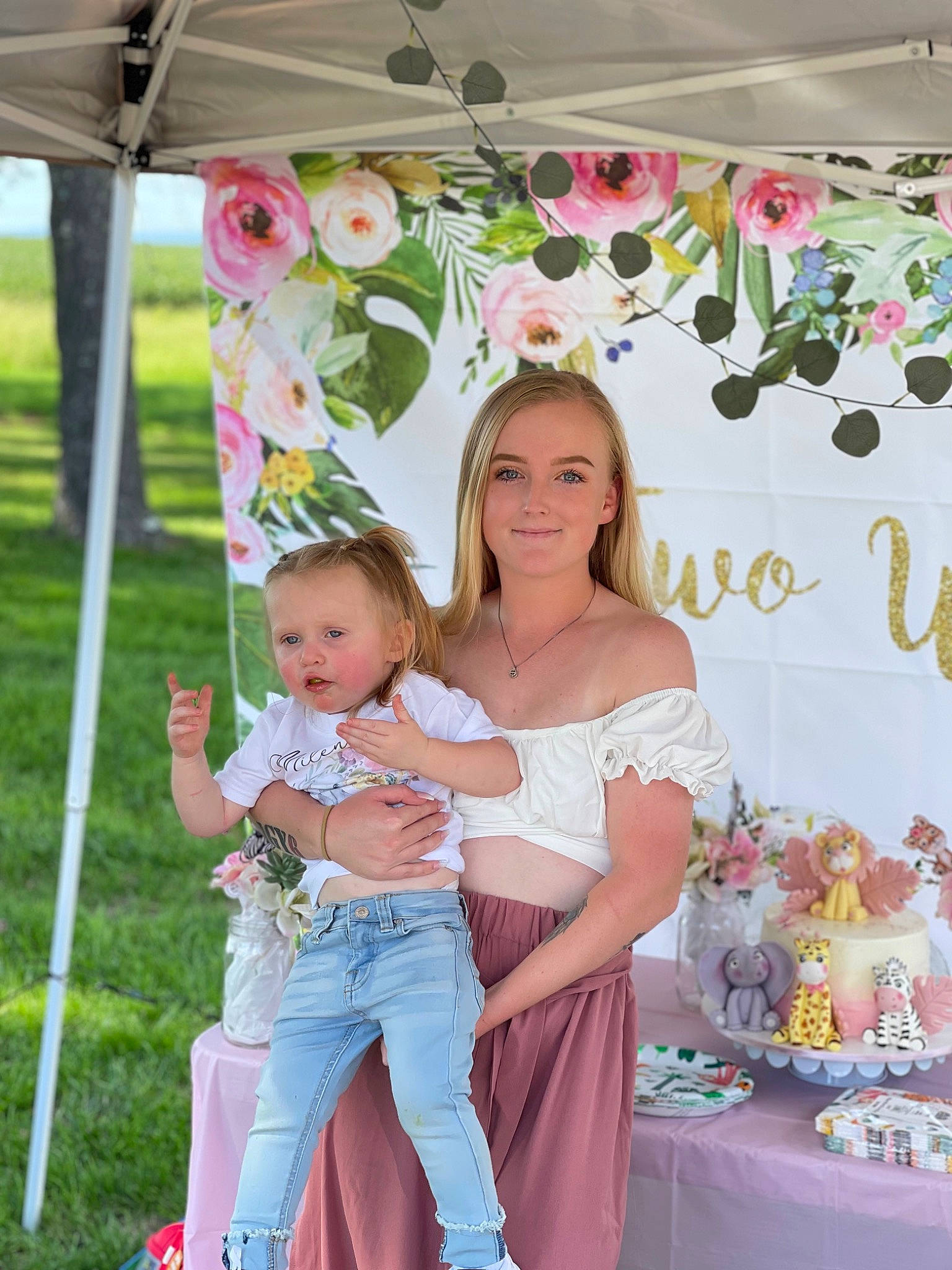 Milena is registered to the contest to win money with this photo: baby, child, event, fashion, fun, happy, joy, leisure, necklace, peach, people, person, photograph, pink, plant, recreation, smile, spring, summer, toddler