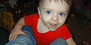 Blake joined the competition — help win amazing prizes! blue_eyes, child, couch, curious, family, floor, furniture, hand, home, indoor, jeans, living_room, people, person, playtime, red_shirt, smiling, television, toddler, toy