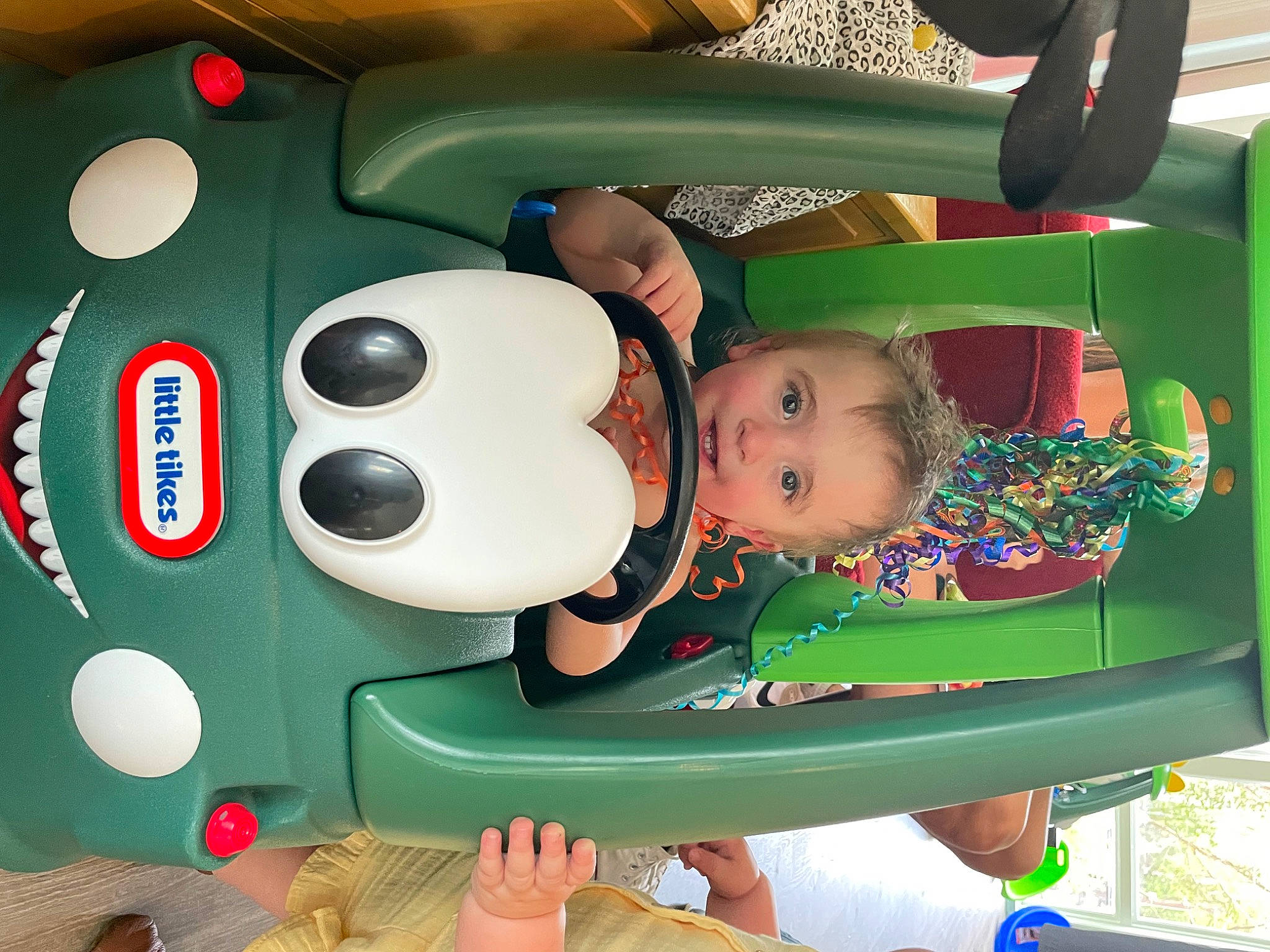 Levi joined the competition — help win amazing prizes! auto_part, baby, baby_products, baby_toddler_clothing, baby_toys, carmine, child, fictional_character, fun, green, inflatable, leisure, motor_vehicle, person, personal_protective_equipment, play, playground, recreation, toddler, toy